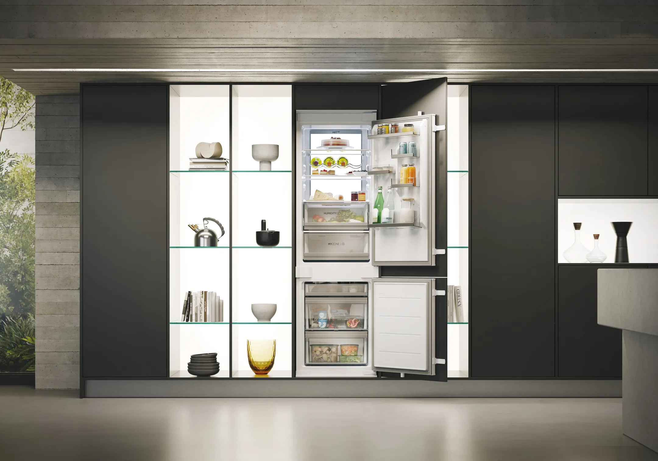 Haier Combi built-in fridge-freezer HBW7518C image