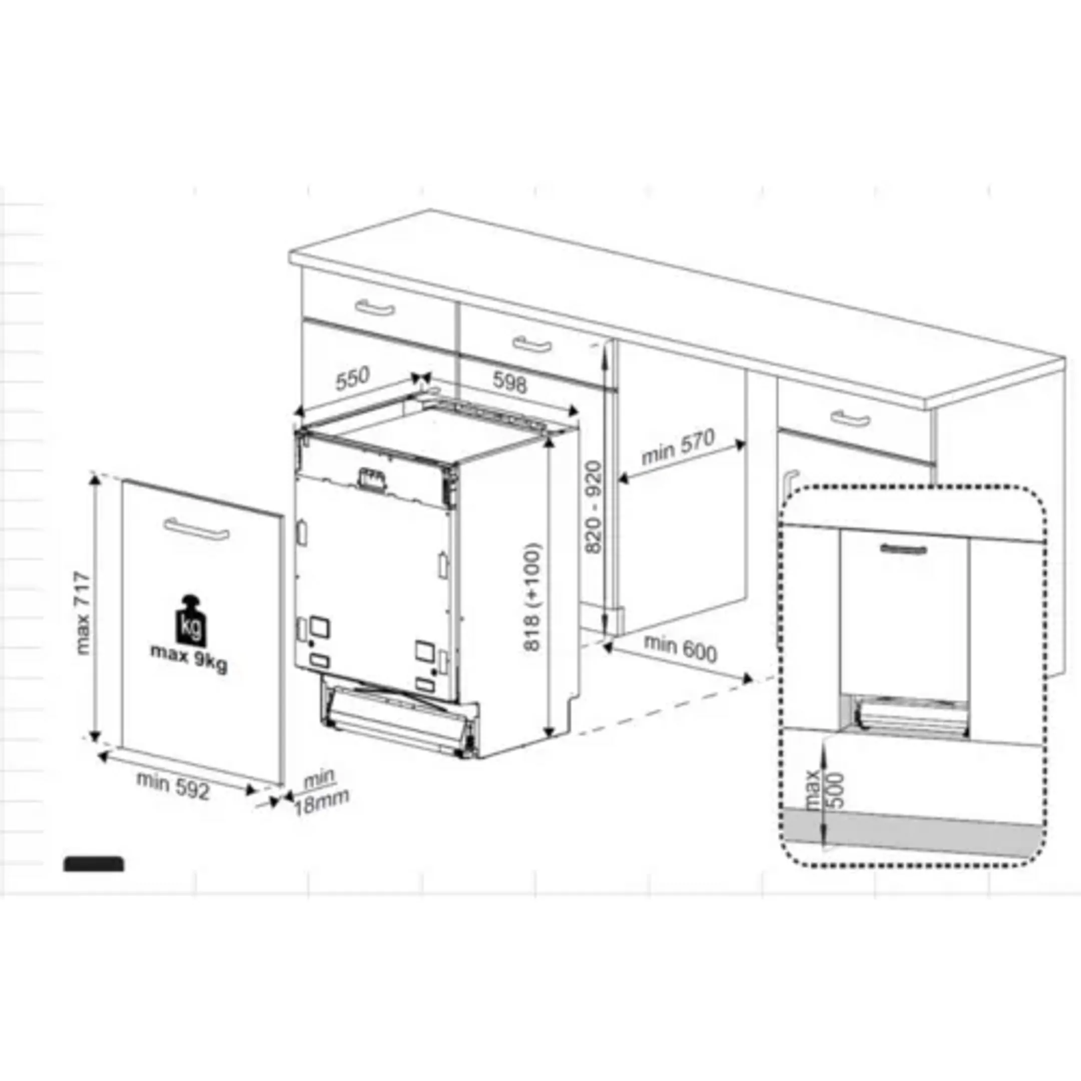 ESSENTIEL-B Einbau-Geschirrspüler ELVI-451f image