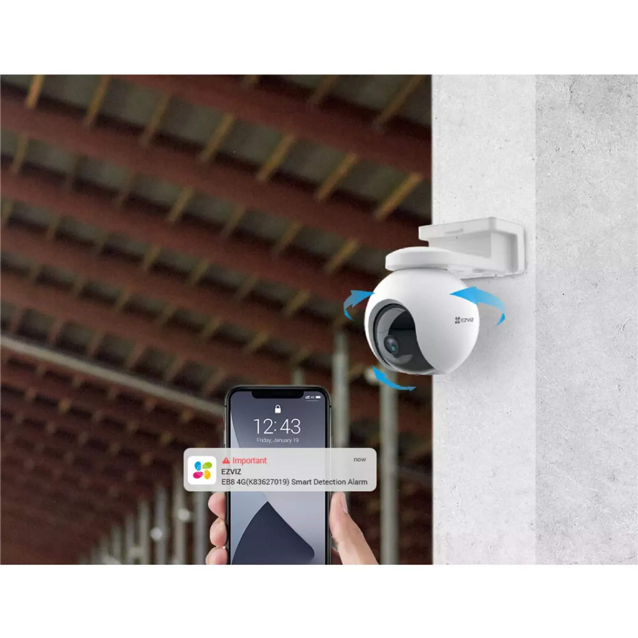 Ezviz Security camera EB8 4G 2K + Solar panel Model E image