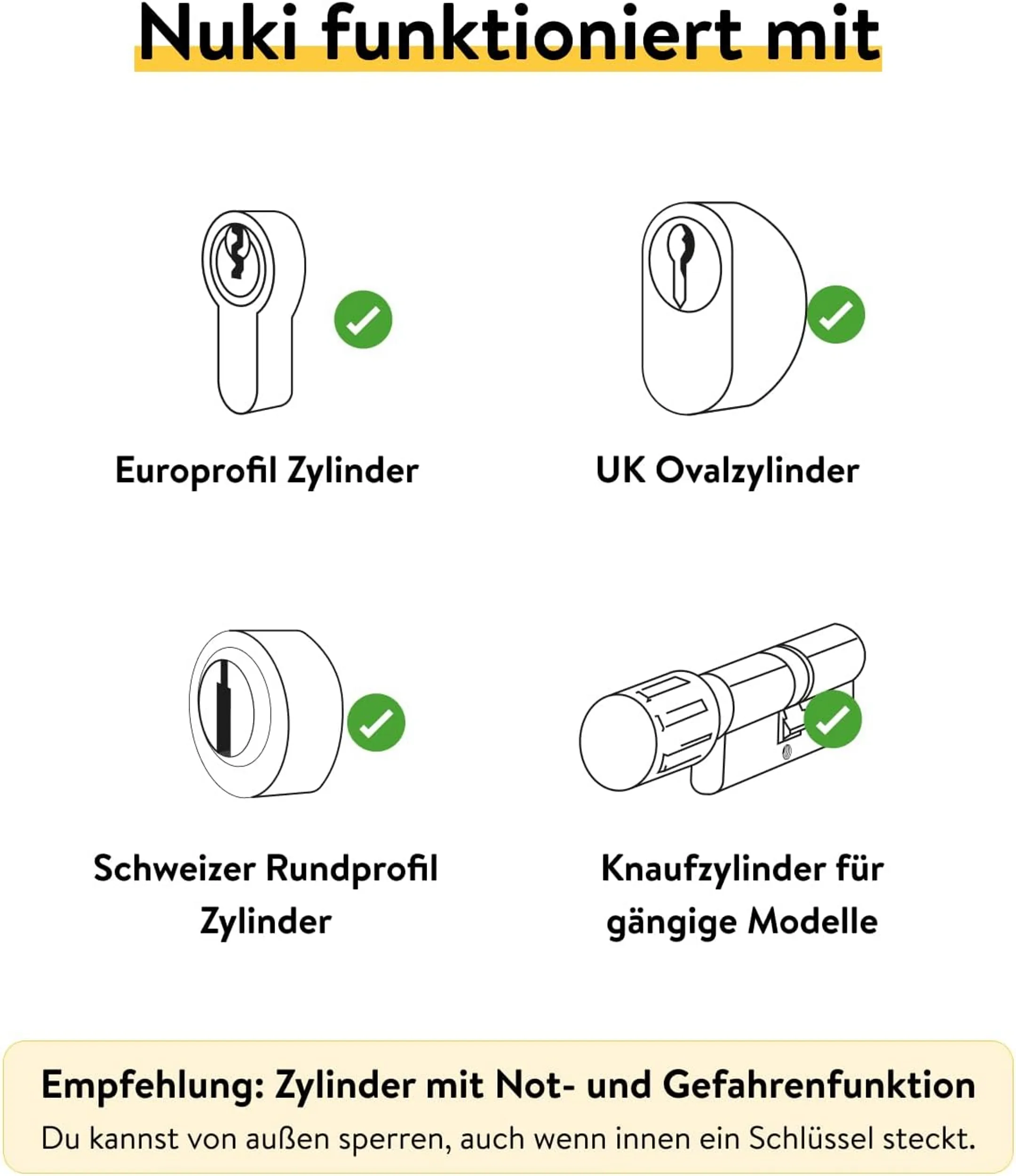 NUKI Verbundenes Schloss Smart Lock Pro 4.0 - Weiss image