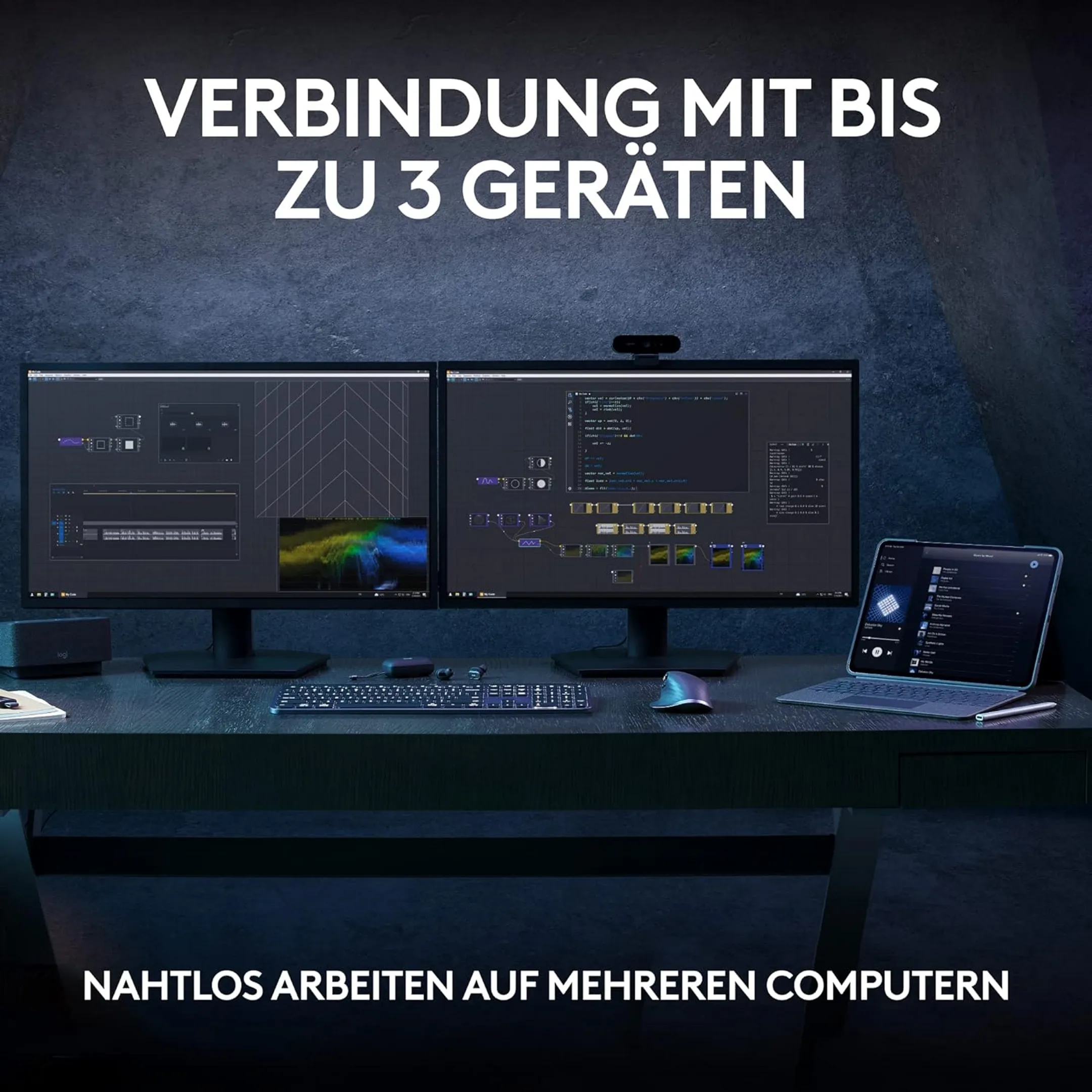 Logitech Kabellose Tastatur MX Keys S - QWERTZ (SF) - Weiss image