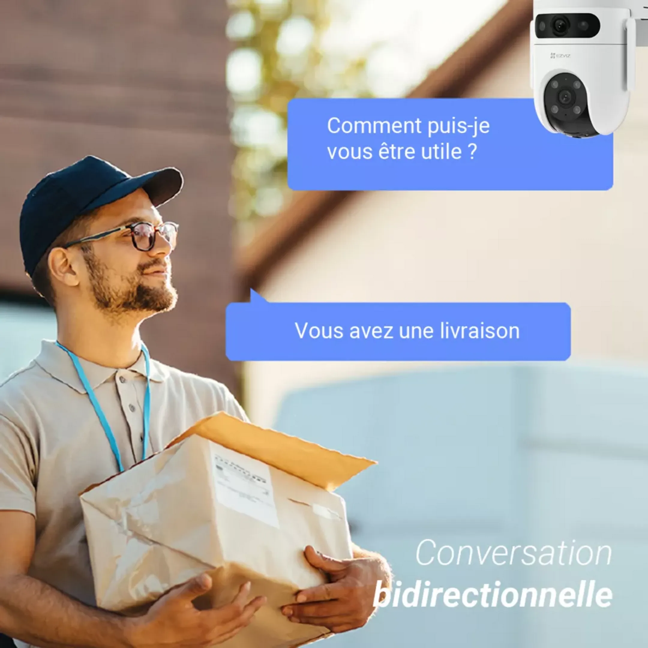 Ezviz Caméra de sécurité H9C Dual 2K image