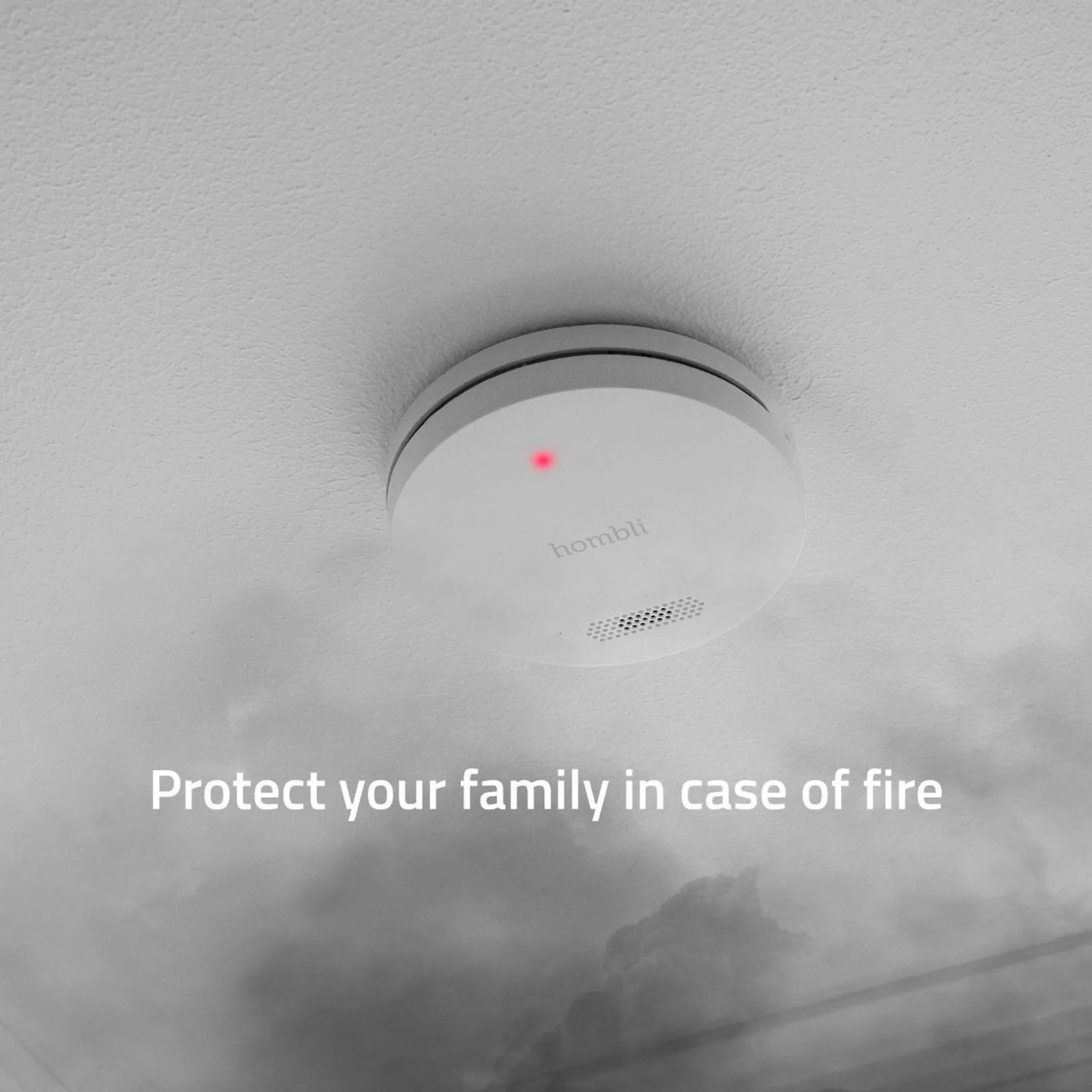 HOMBLI Smart Smoke Detector - 3 pcs - White image