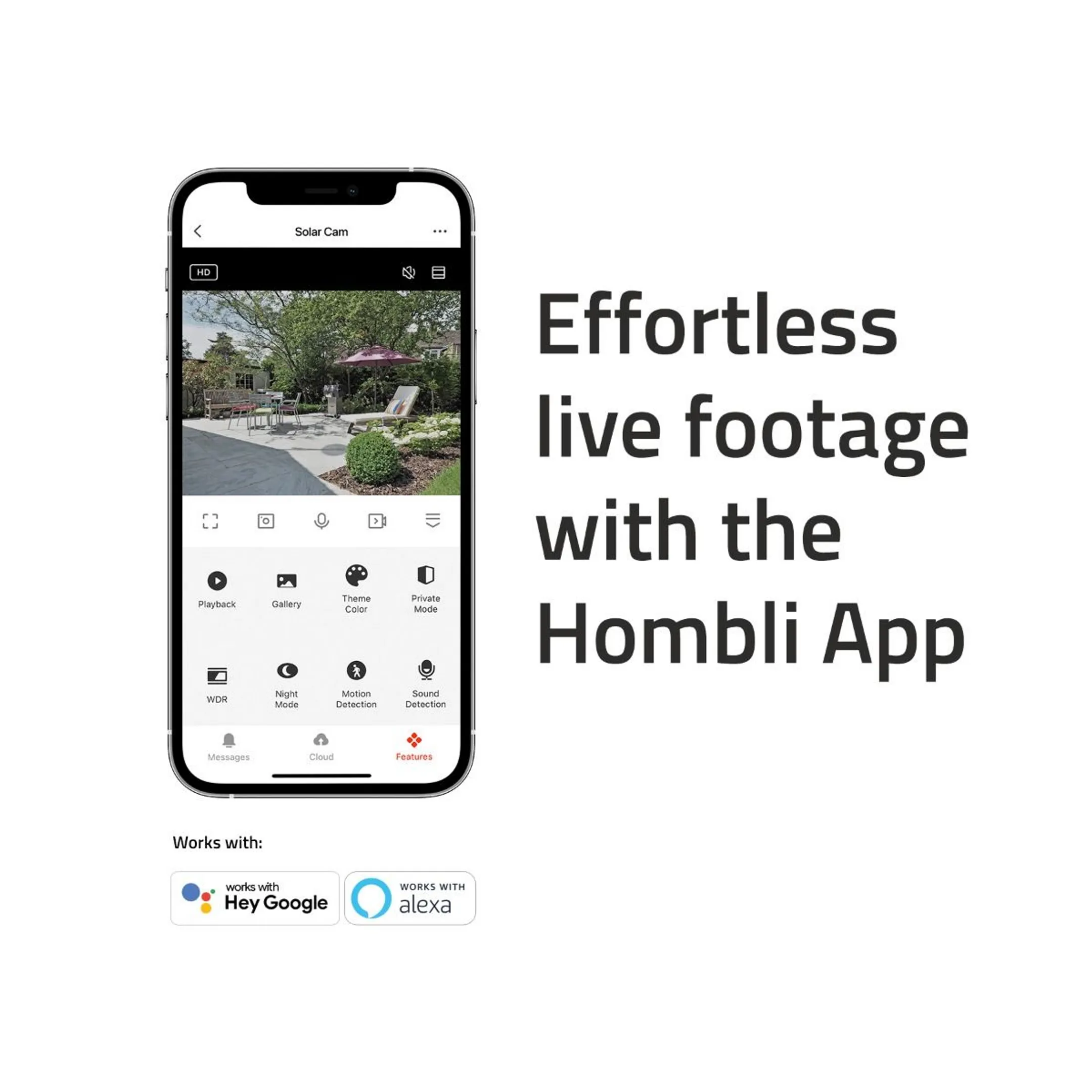 HOMBLI Sicherheitskamera Solar Cam 2K+ MicroSD-Karte 128 GB image