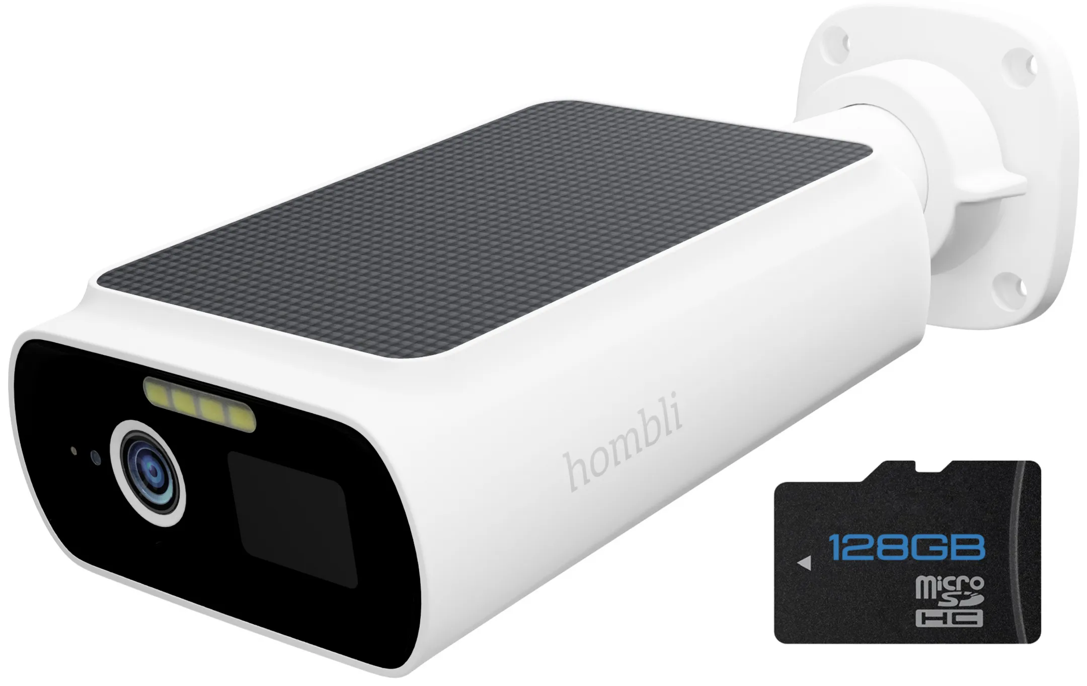 Caméra de sécurité Solar Cam 2K + Carte MicroSD 128 Go