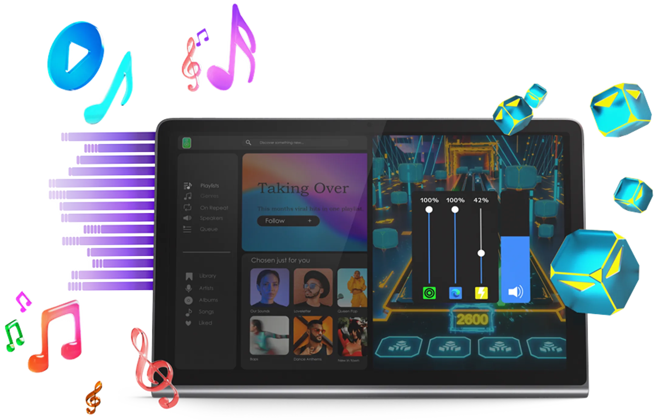 Lenovo Tablet Tab Plus 11,5" - 256GB - Luna Grey - ZADX0011SE image