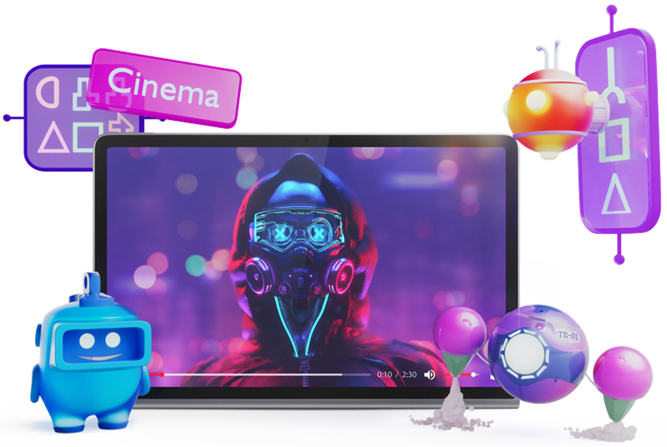 Lenovo Tablet Tab Plus 11,5" - 256GB - Luna Grey - ZADX0011SE image