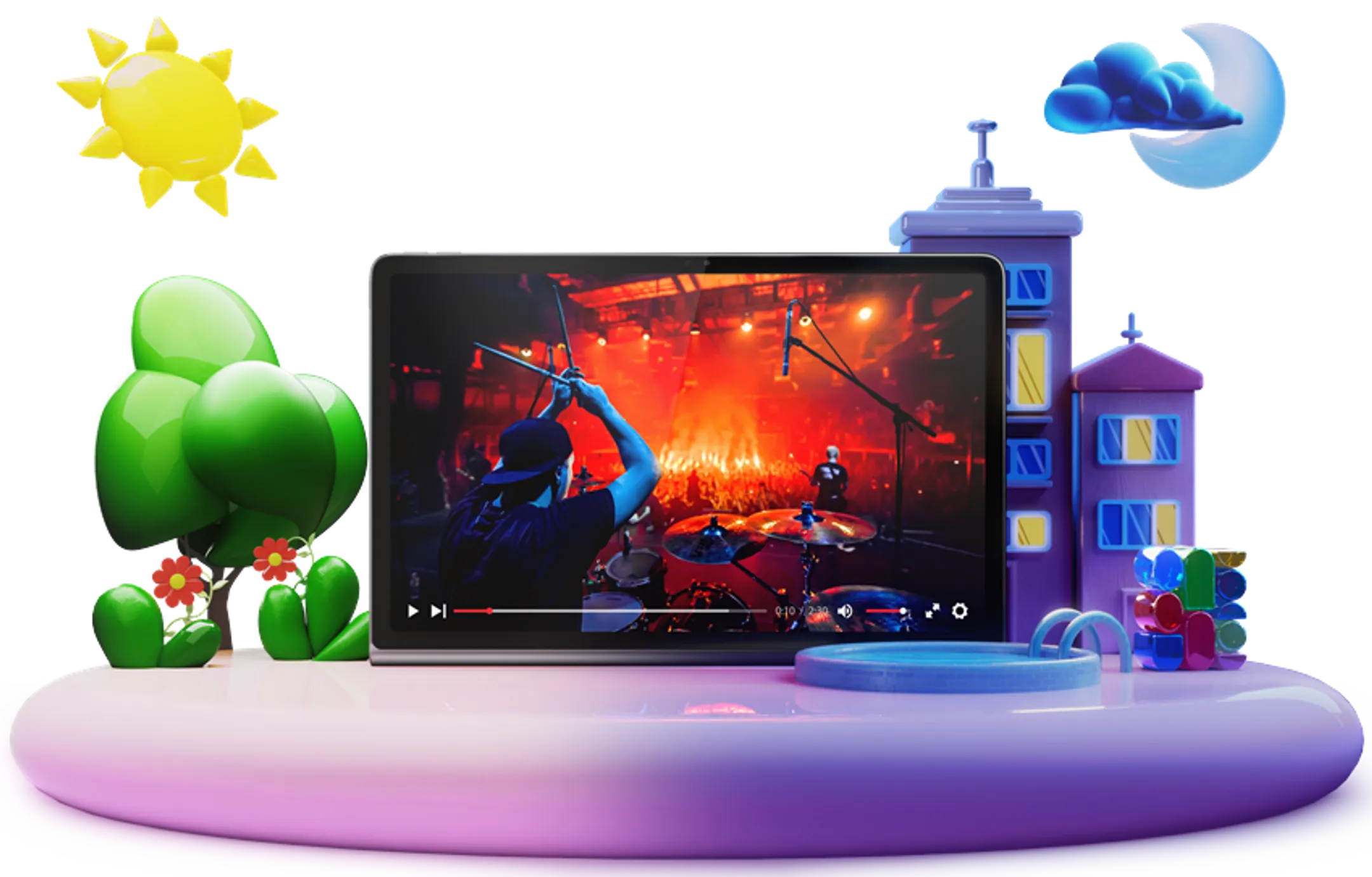 Lenovo Tablet Tab Plus 11,5" - 256GB - Luna Grey - ZADX0011SE image