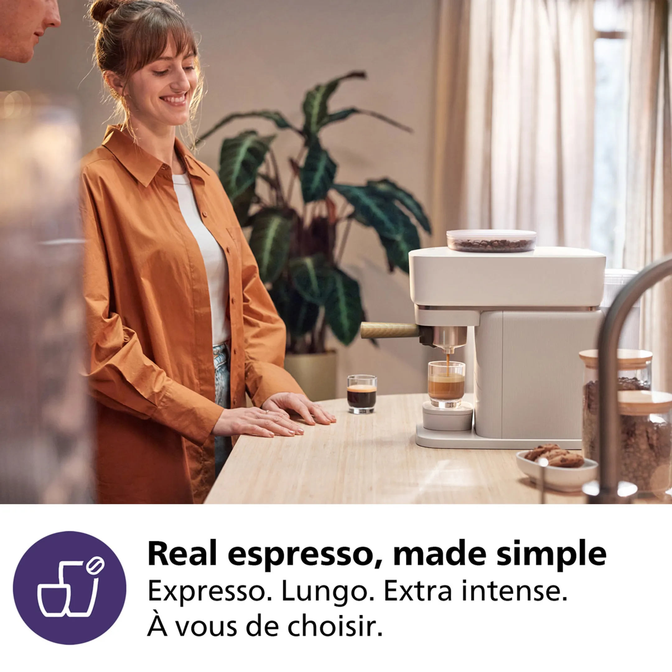 Philips Machines à espresso Baristina BAR302/20 - Blanc image