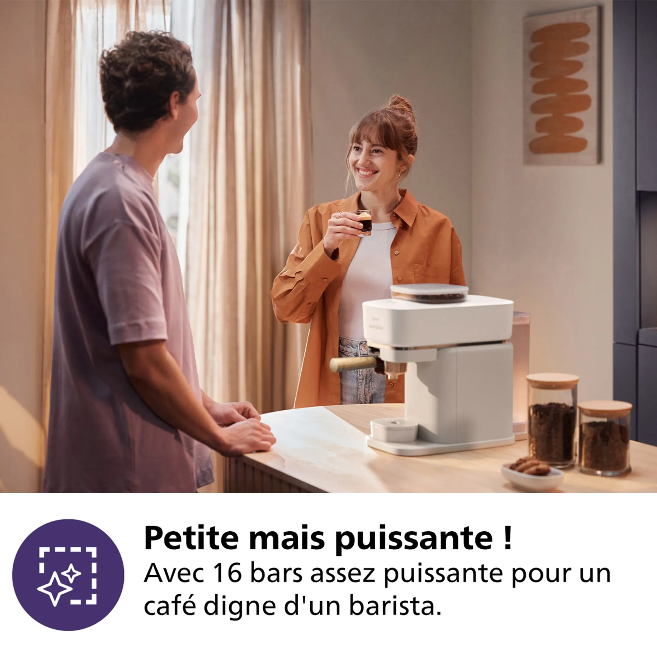 Philips Machines à espresso Baristina BAR302/20 - Blanc image