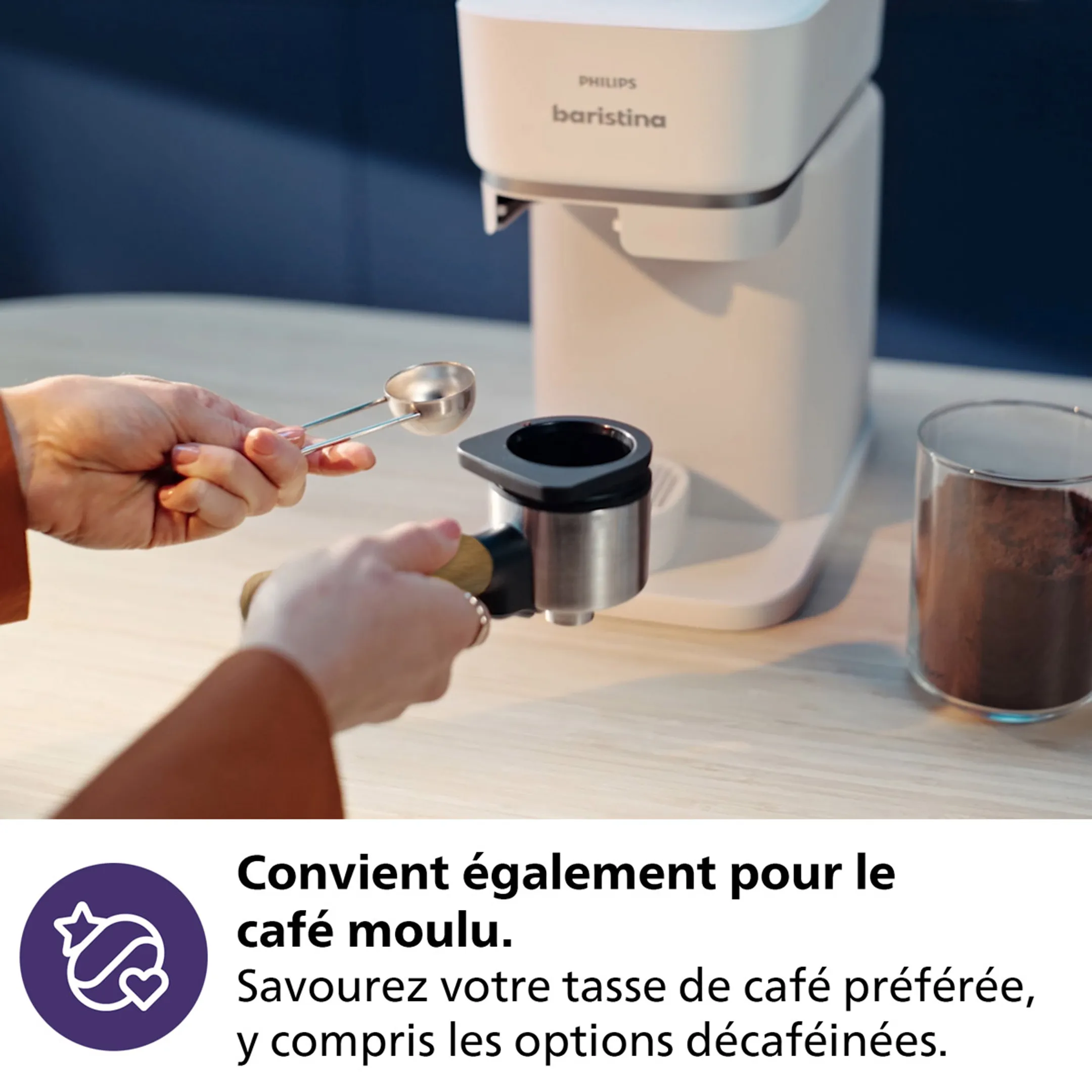 Philips Machines à espresso Baristina BAR302/20 - Blanc image