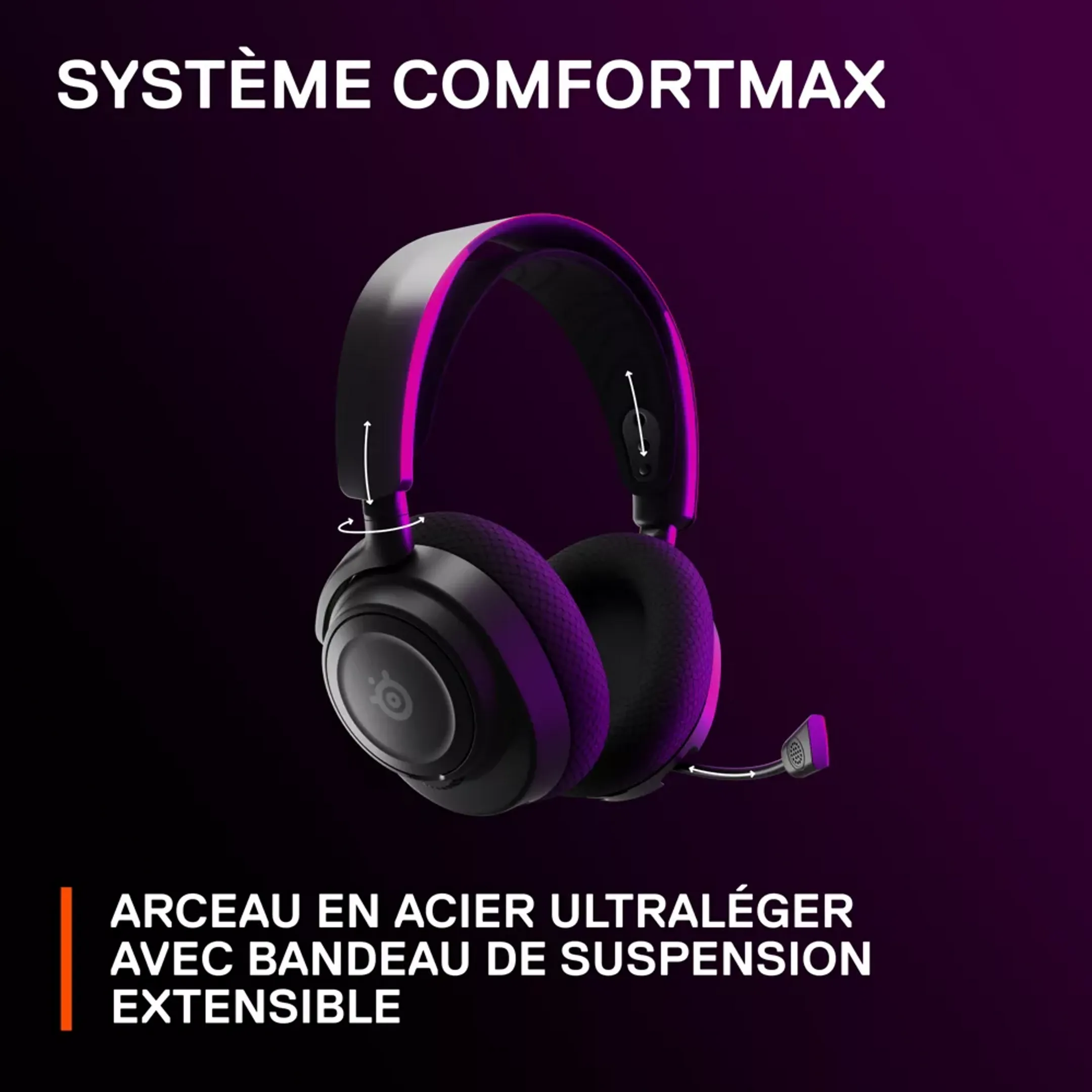 Steelseries Casque Gaming sans Fil - Arctis Nova 7 - XBOX/PS5/PC - Noir image