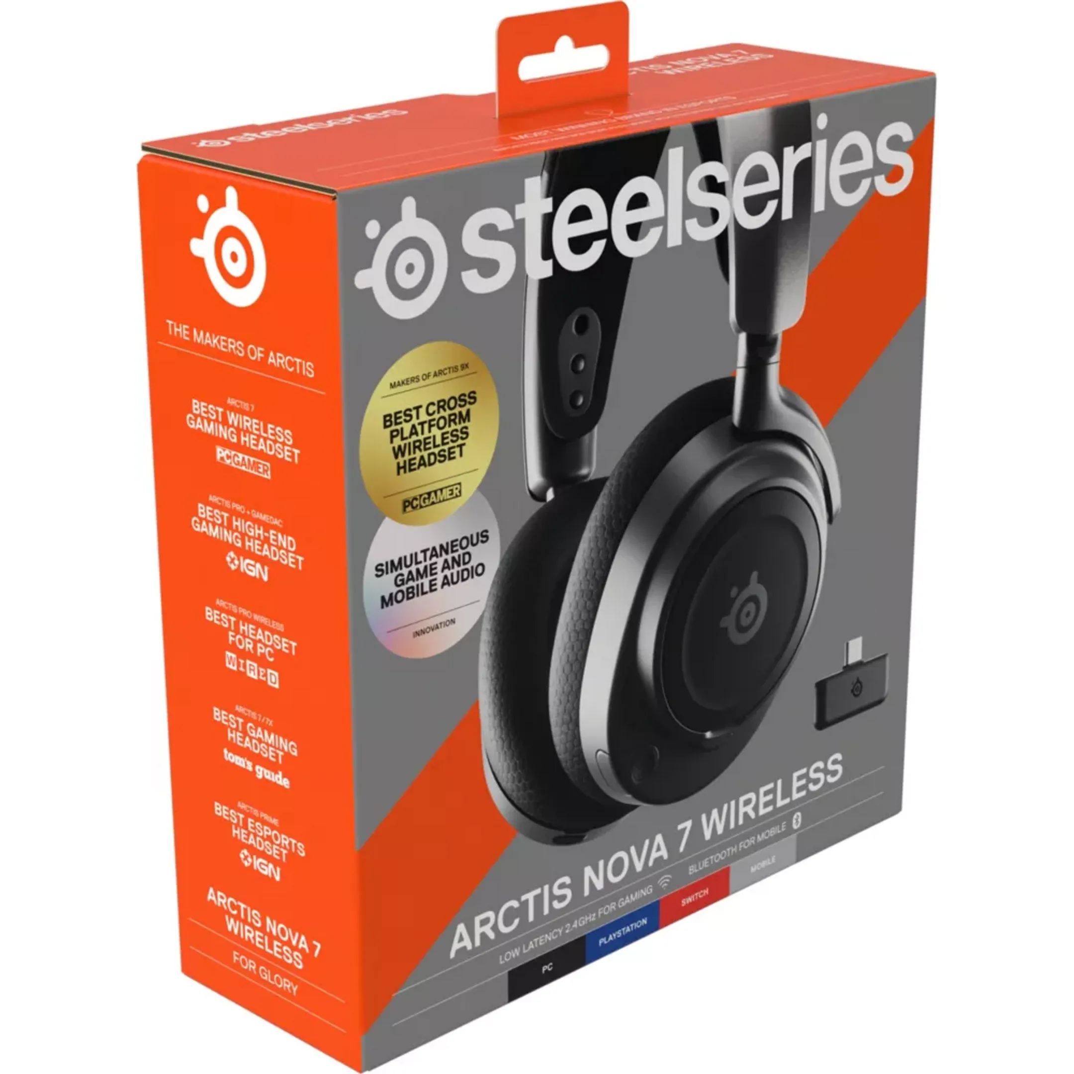 Steelseries Kabellose Gaming-Kopfhörer - Arctis Nova 7 - XBOX/PS5/PC - Schwarz image