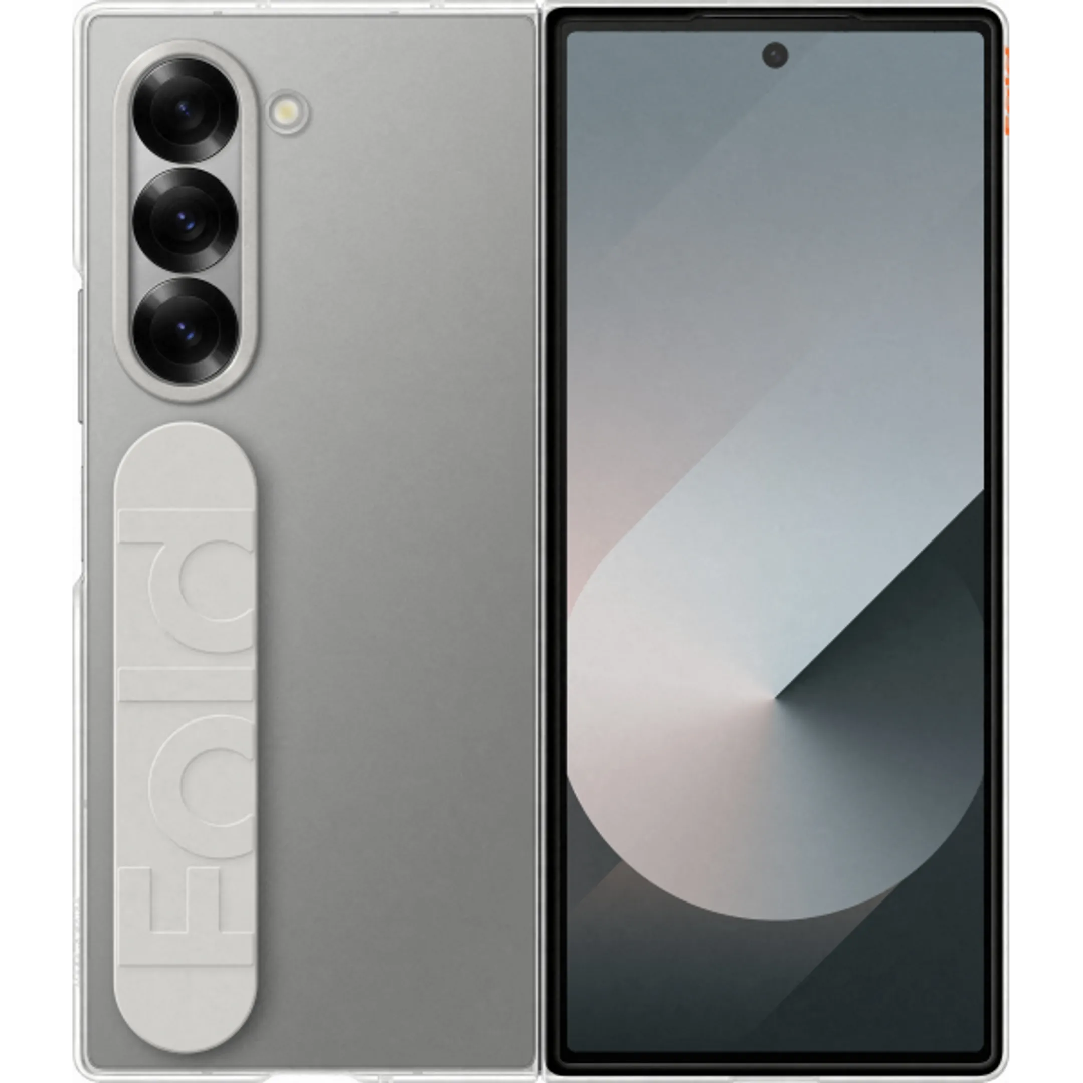 Bundle product Coque avec lanière pour Galaxy Z Fold6 - Transparent