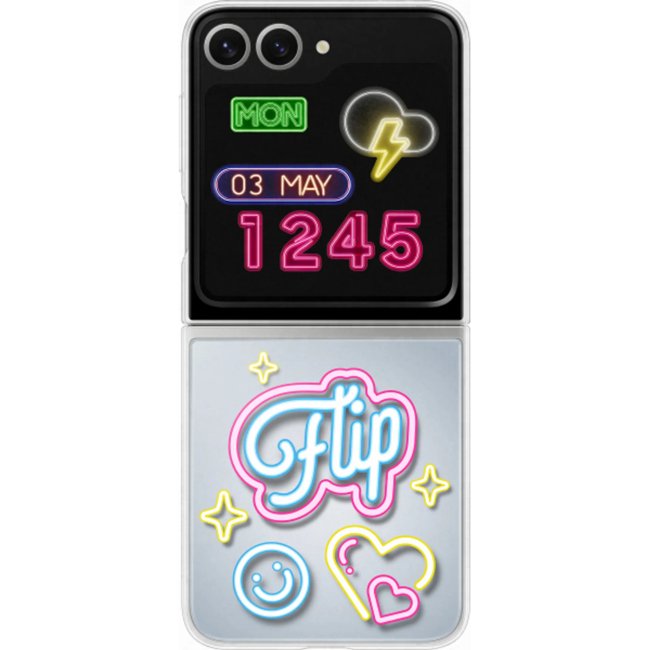 Bundle product Coque Néon pour Galaxy Z Flip6 - Transparent