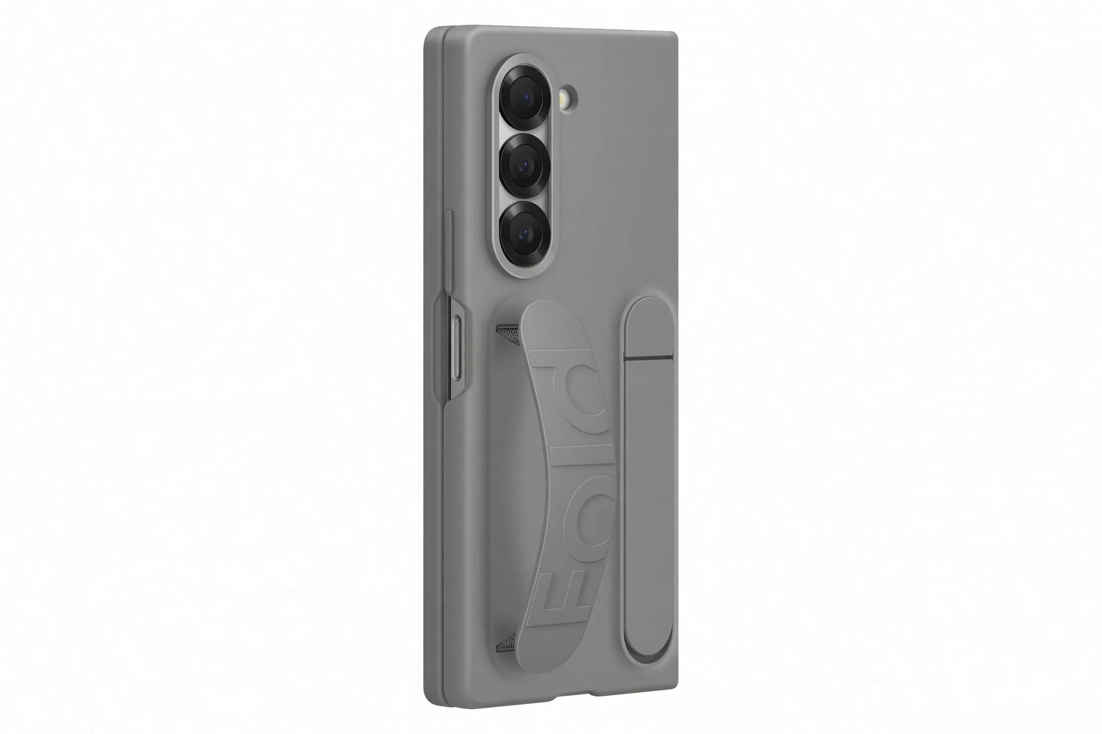Samsung Silicone case with strap and holder for Galaxy Z Fold6 - Grey image