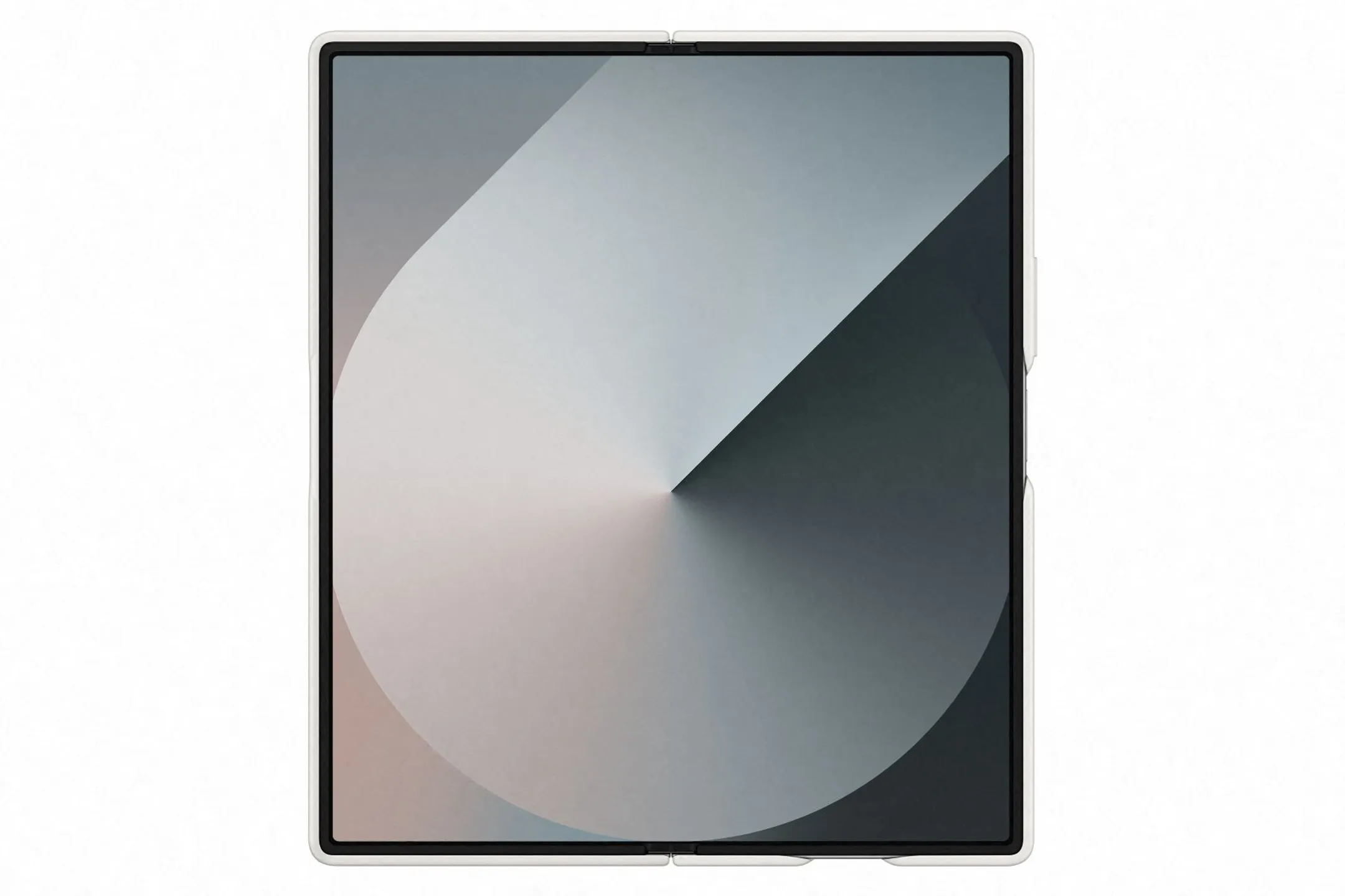 Samsung Silicone case with strap and holder for Galaxy Z Fold6 - White image