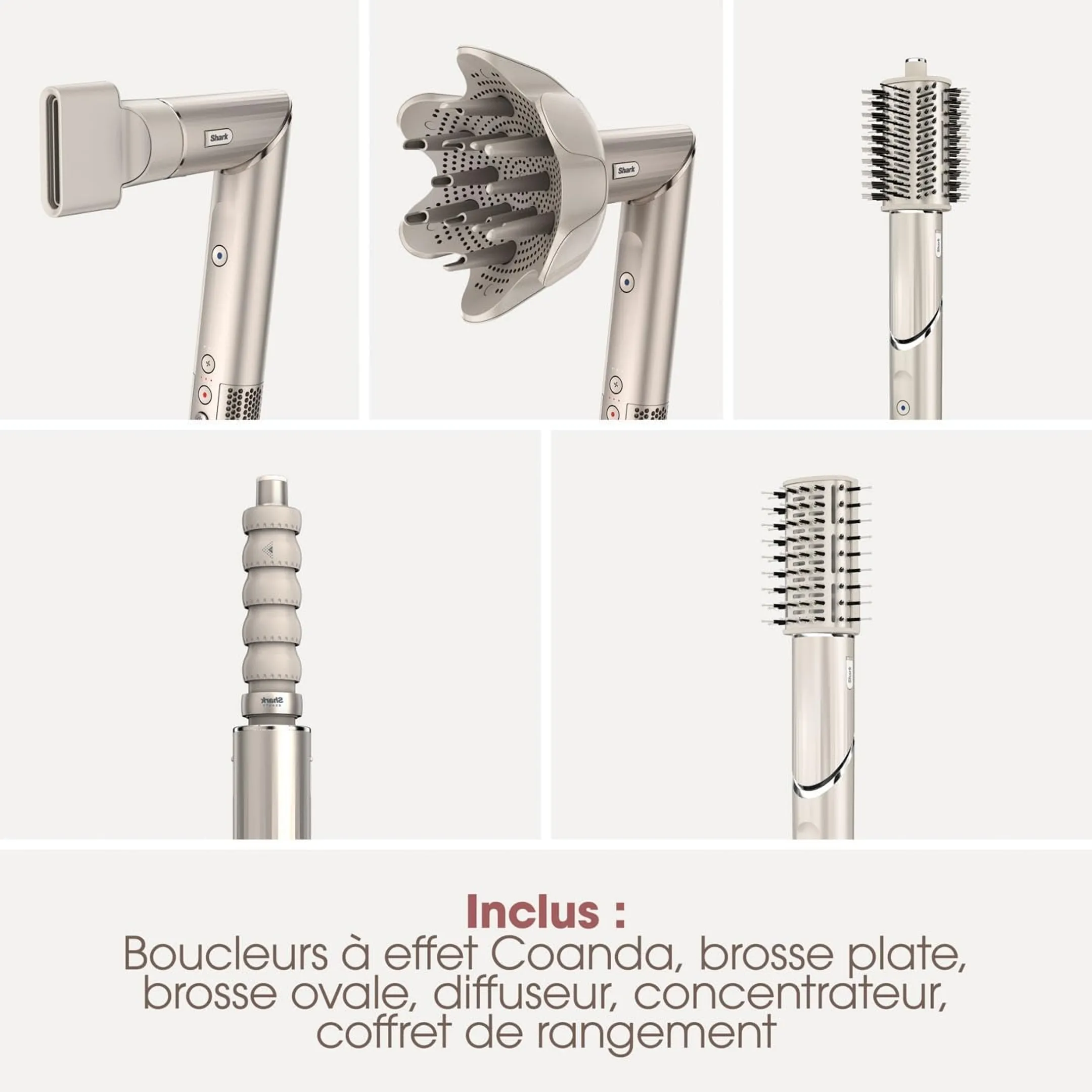 Shark Hairstyler et sèche-cheveux 5-en-1 FlexStyle HD446SLEU image