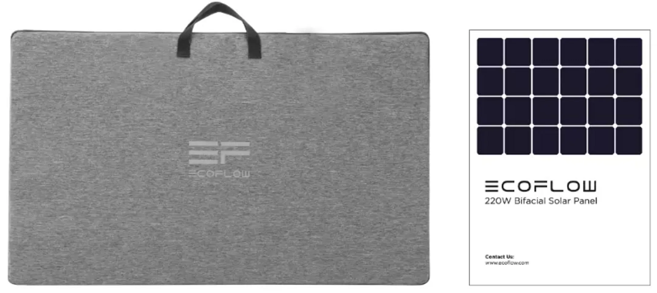 ECOFLOW Portable bifacial solar panel 220 W image