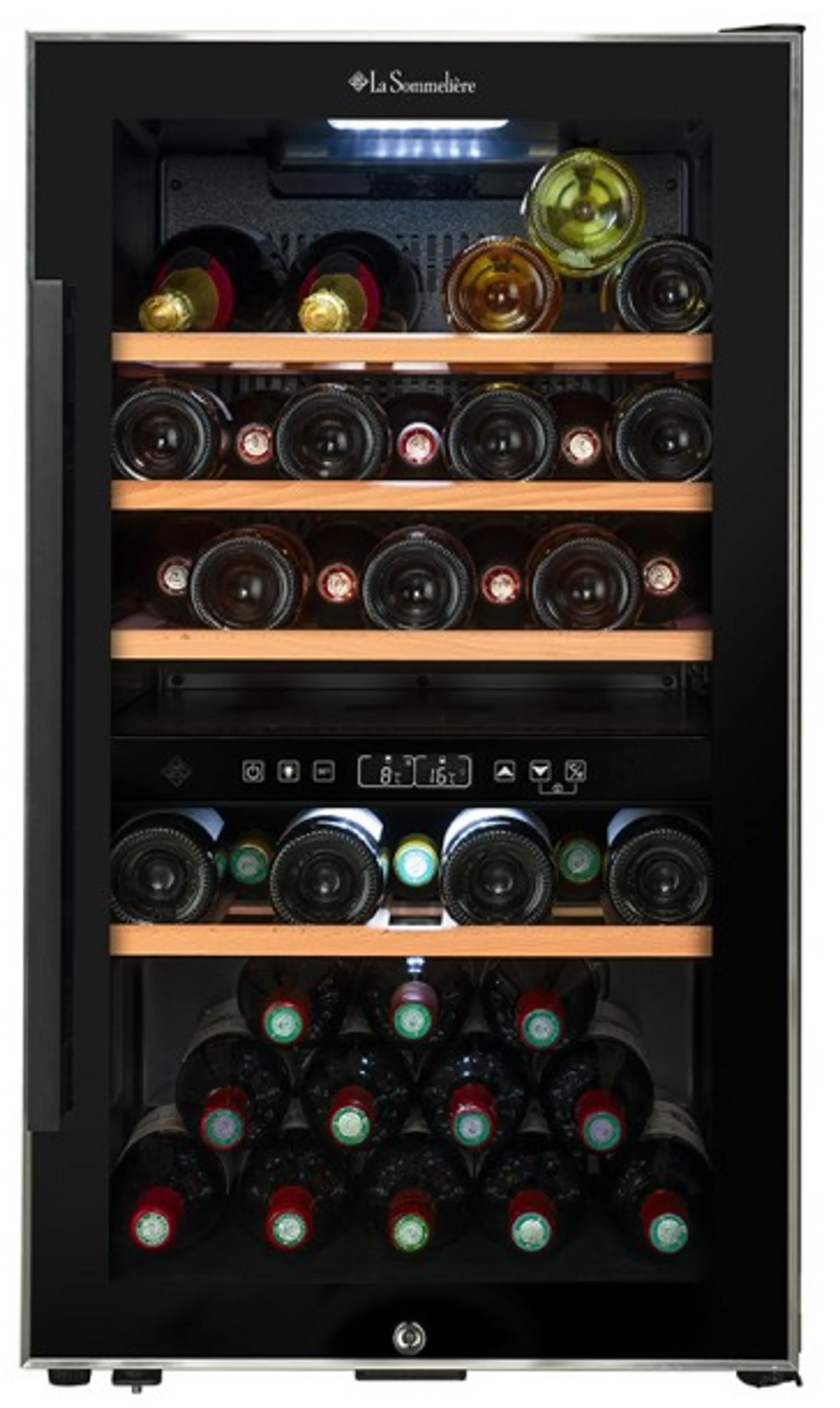 Cave à vin Double Zone ECS512Z - 49 bouteilles - Noir