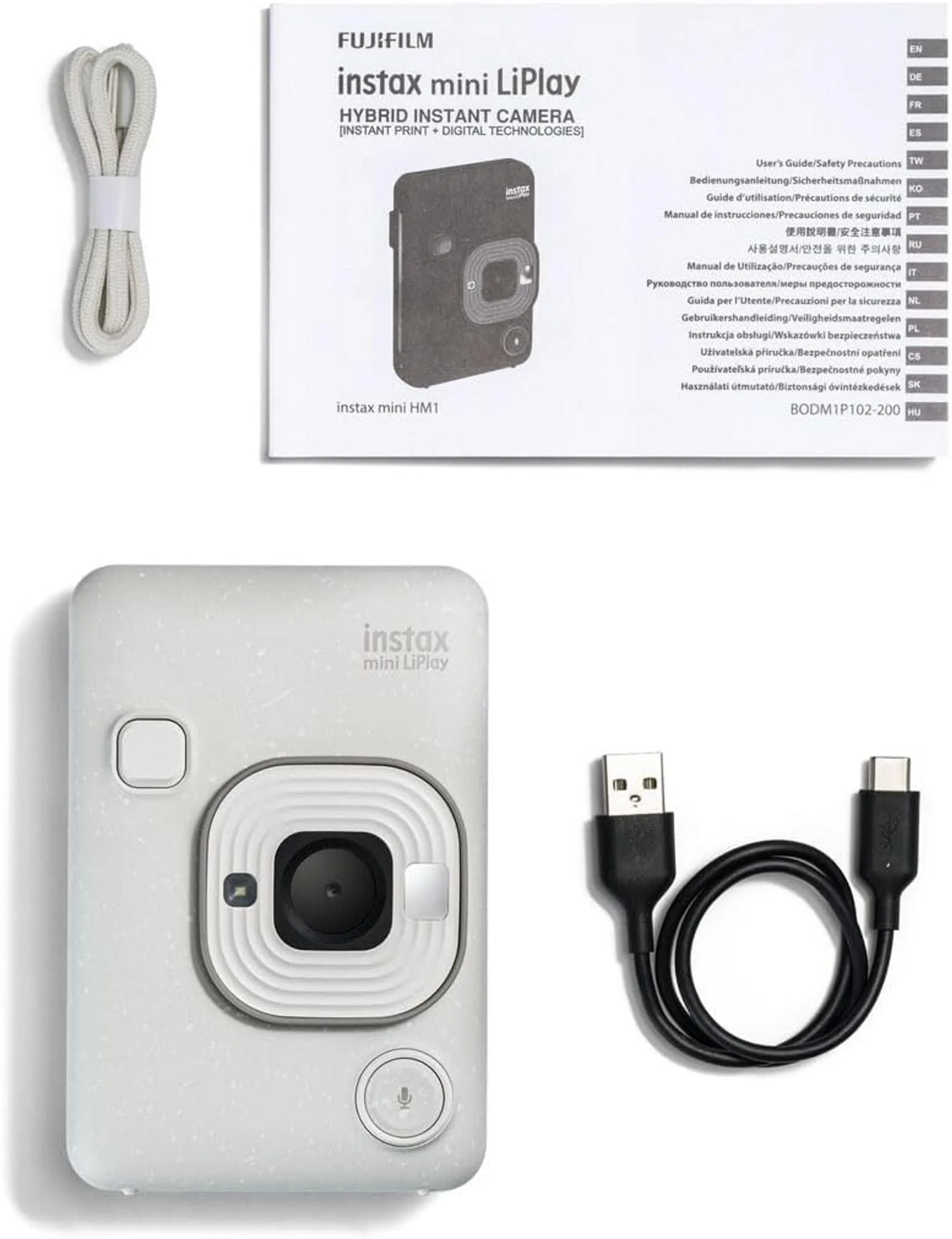 Fujifilm Instant camera Instax Mini LiPlay - White image