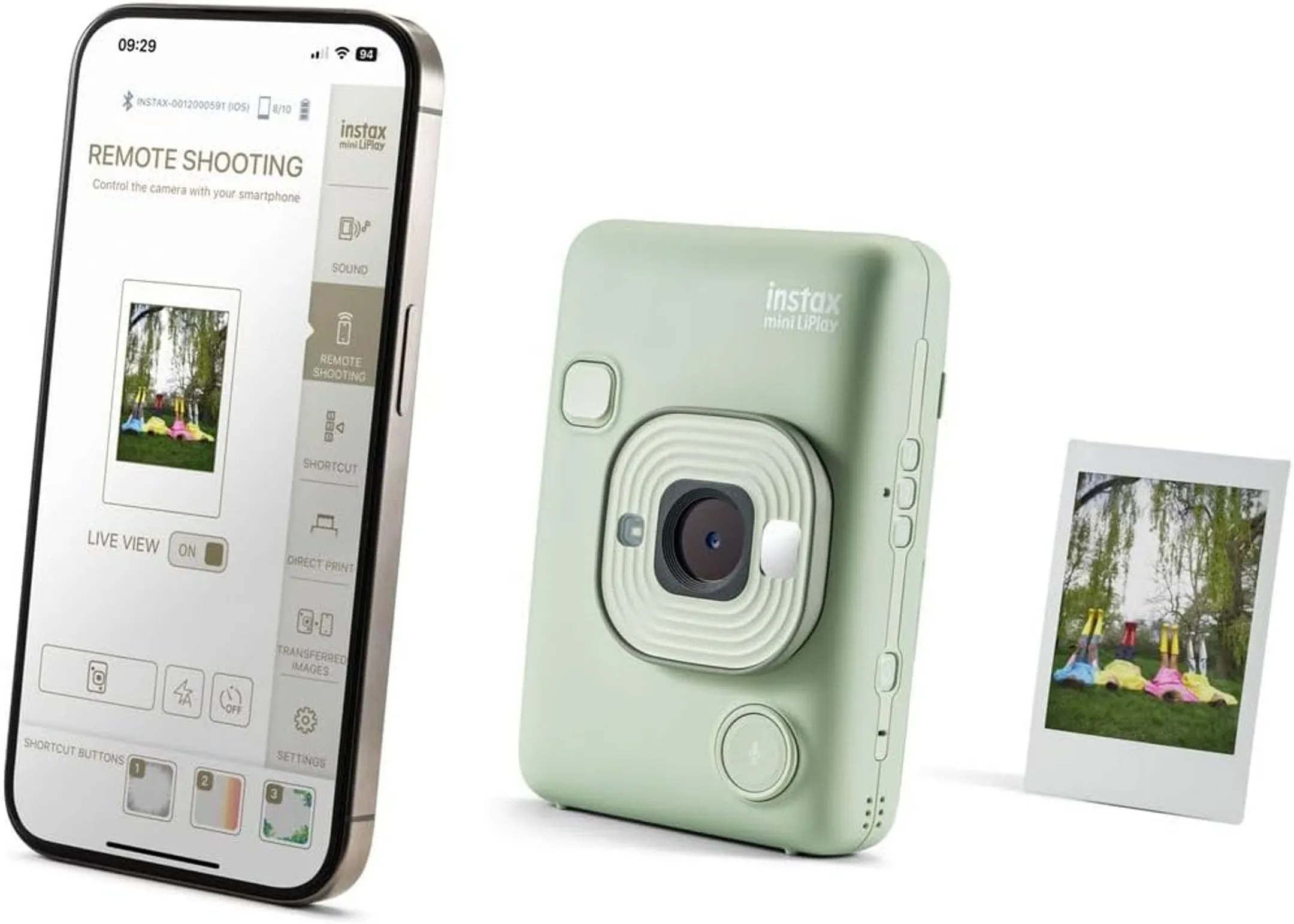 Fujifilm Instant camera Instax Mini LiPlay - Green image