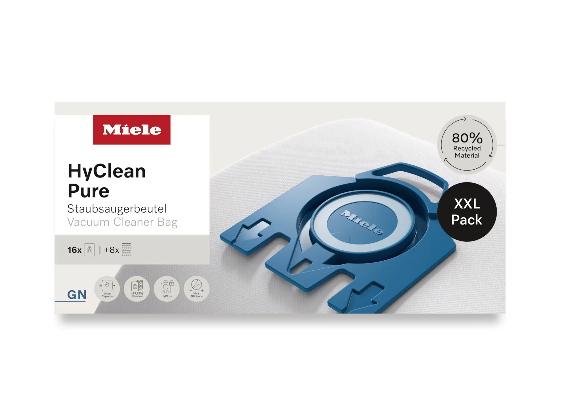 Miele Vacuum bags HyClean Pure XXL GN - 16 pieces image