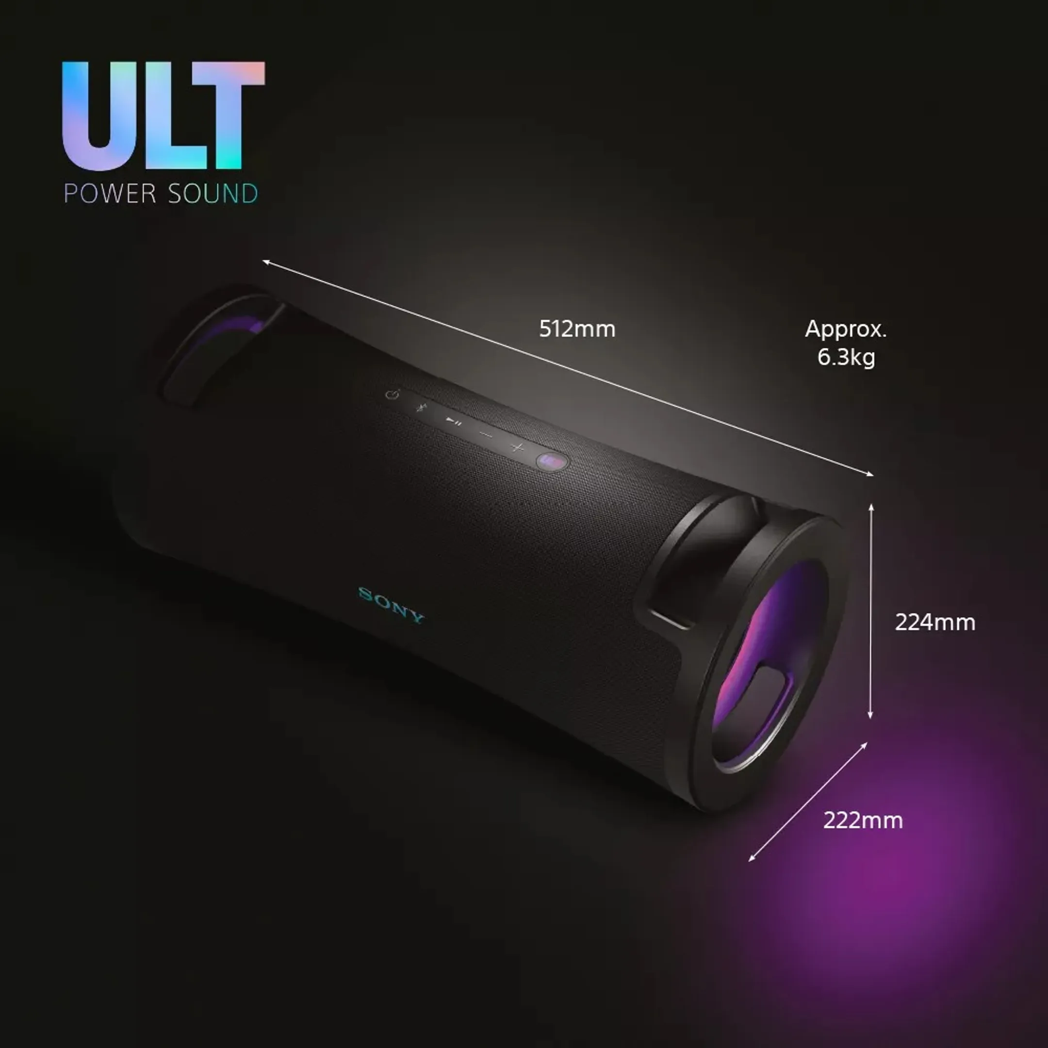 Sony ULT FIELD 7 Tragbarer Bluetooth-Lautsprecher - Schwarz image