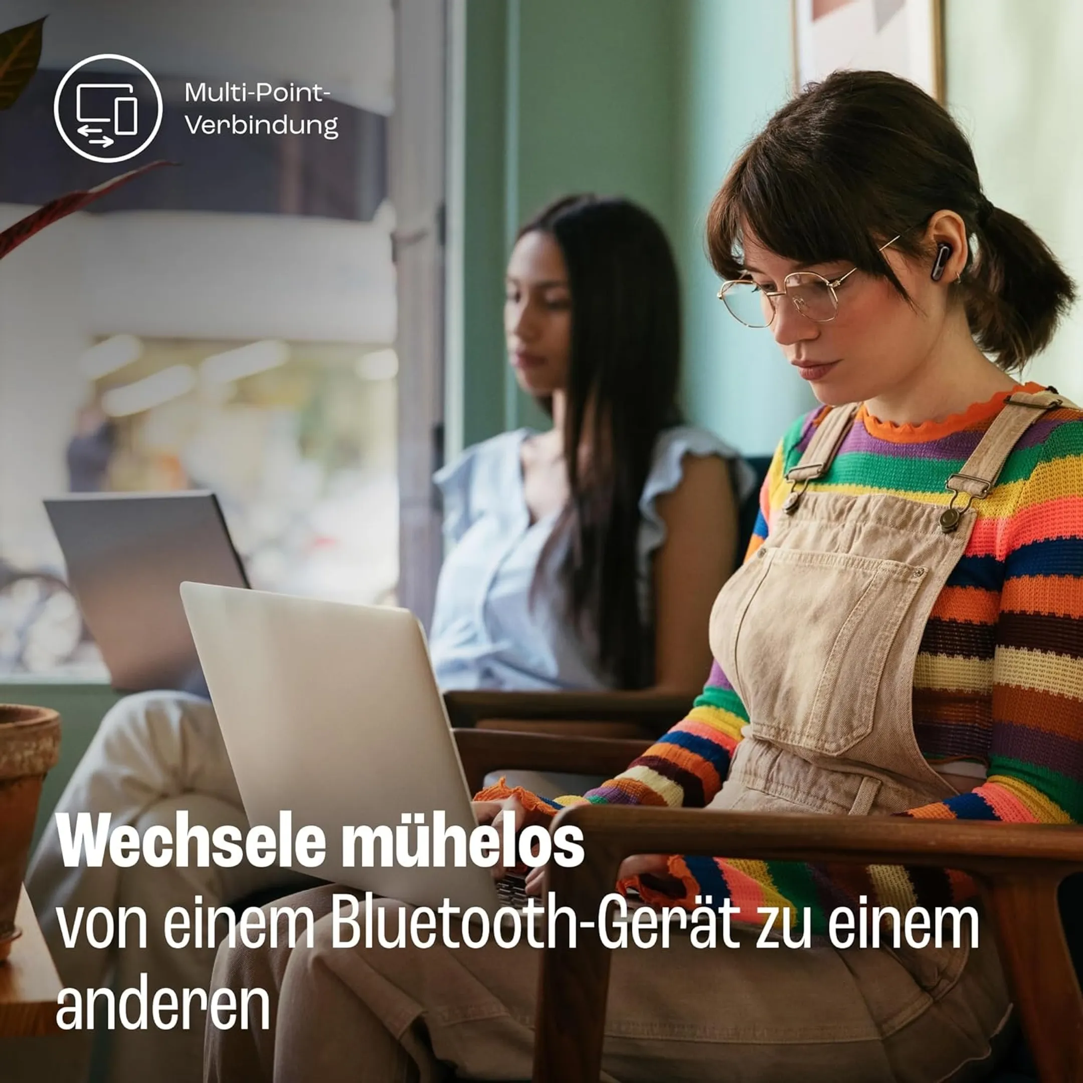 JBL Live Beam 3 Kabellose Bluetooth-Kopfhörer - Schwarz image