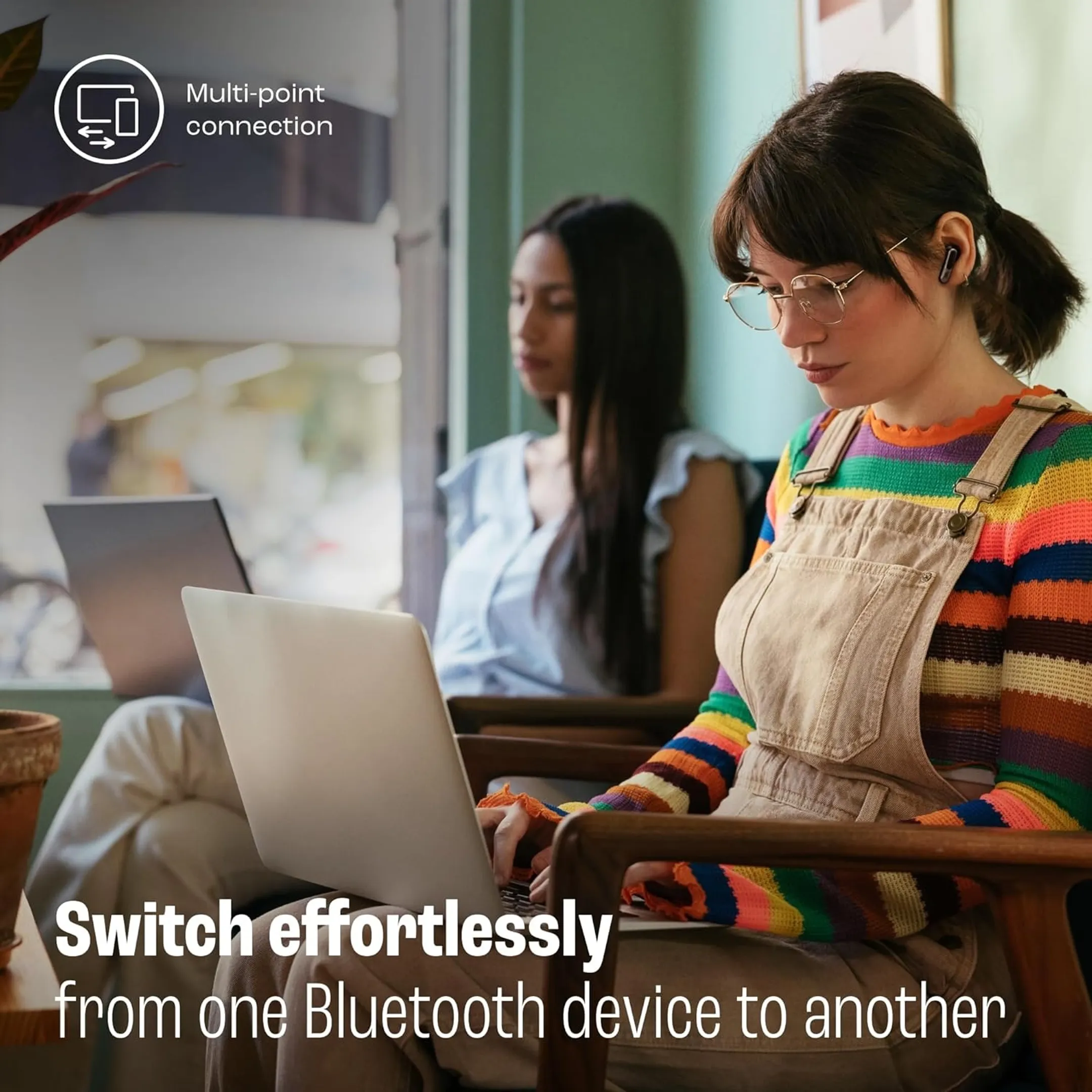 JBL Live Beam 3 Bluetooth Wireless Headphones - Black image