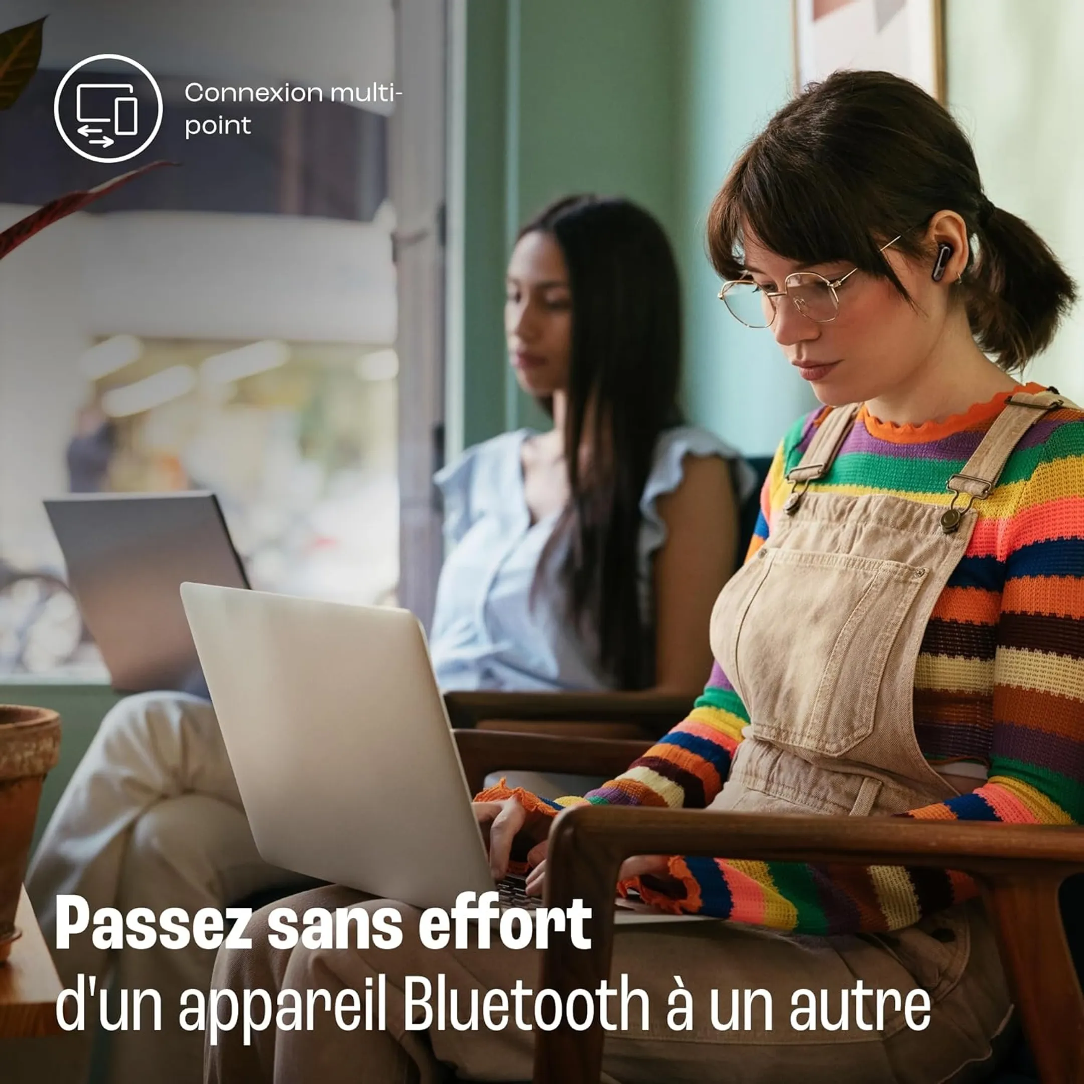 JBL Ecouteurs sans fil Bluetooth Live Beam 3 - Noir image