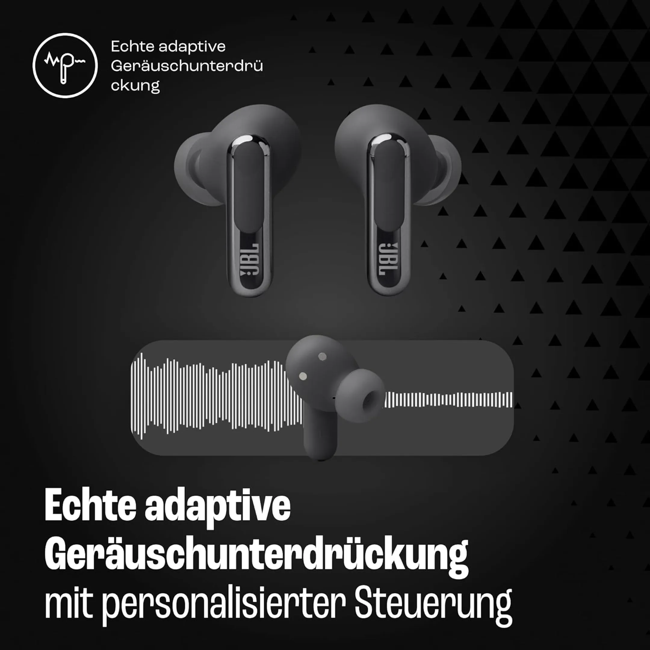 JBL Live Beam 3 Kabellose Bluetooth-Kopfhörer - Schwarz image