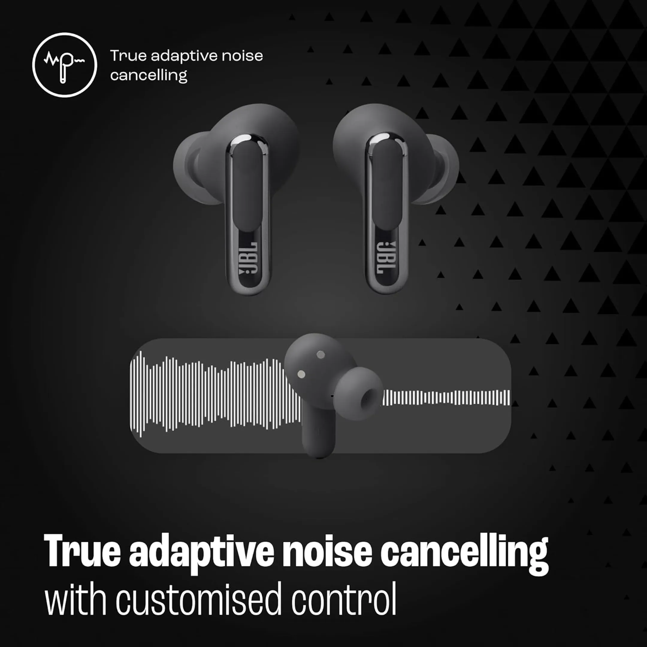 JBL Live Beam 3 Bluetooth Wireless Headphones - Black image