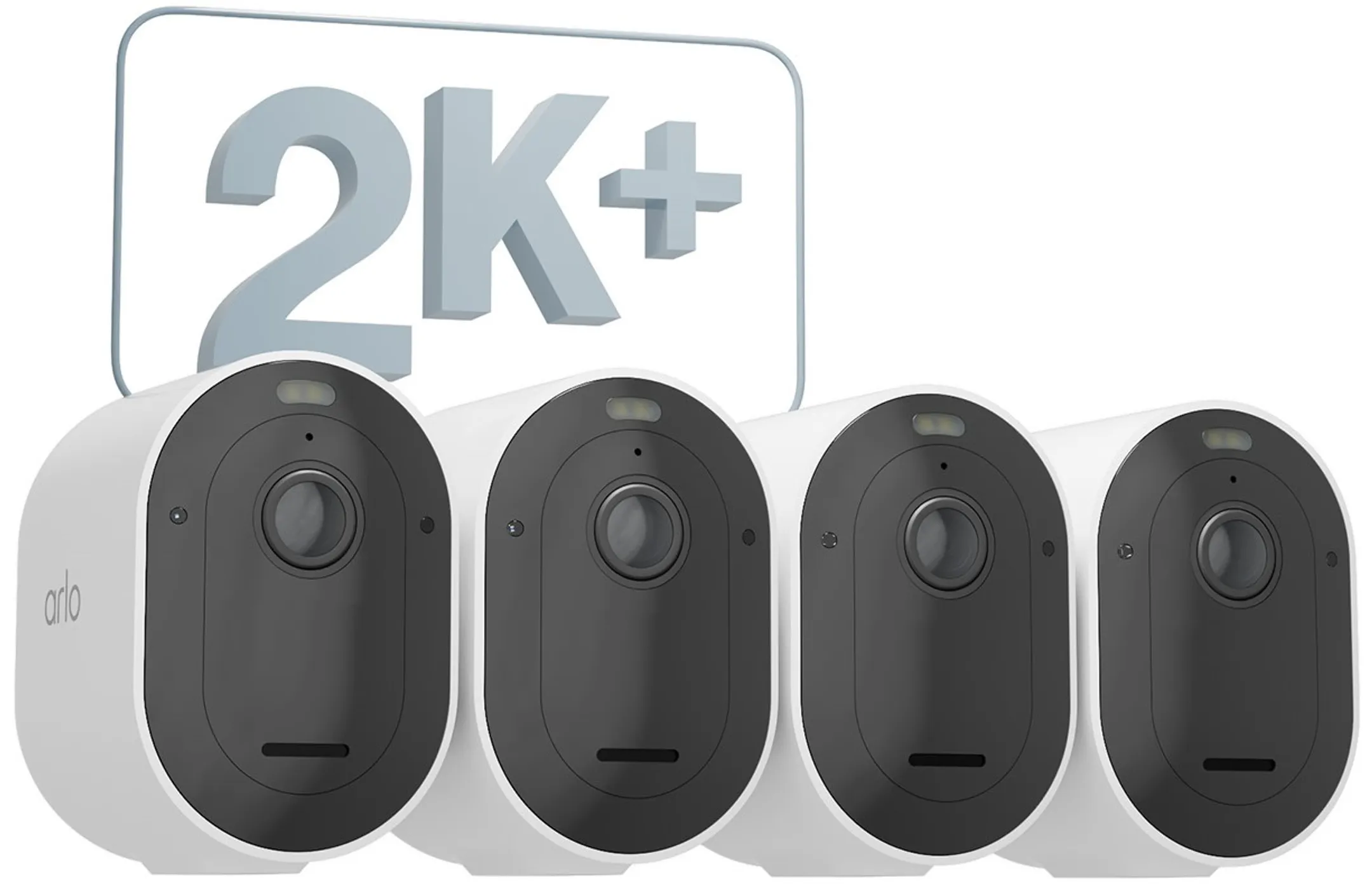 Security Camera Pro 5 2K+ - 4 pieces - White