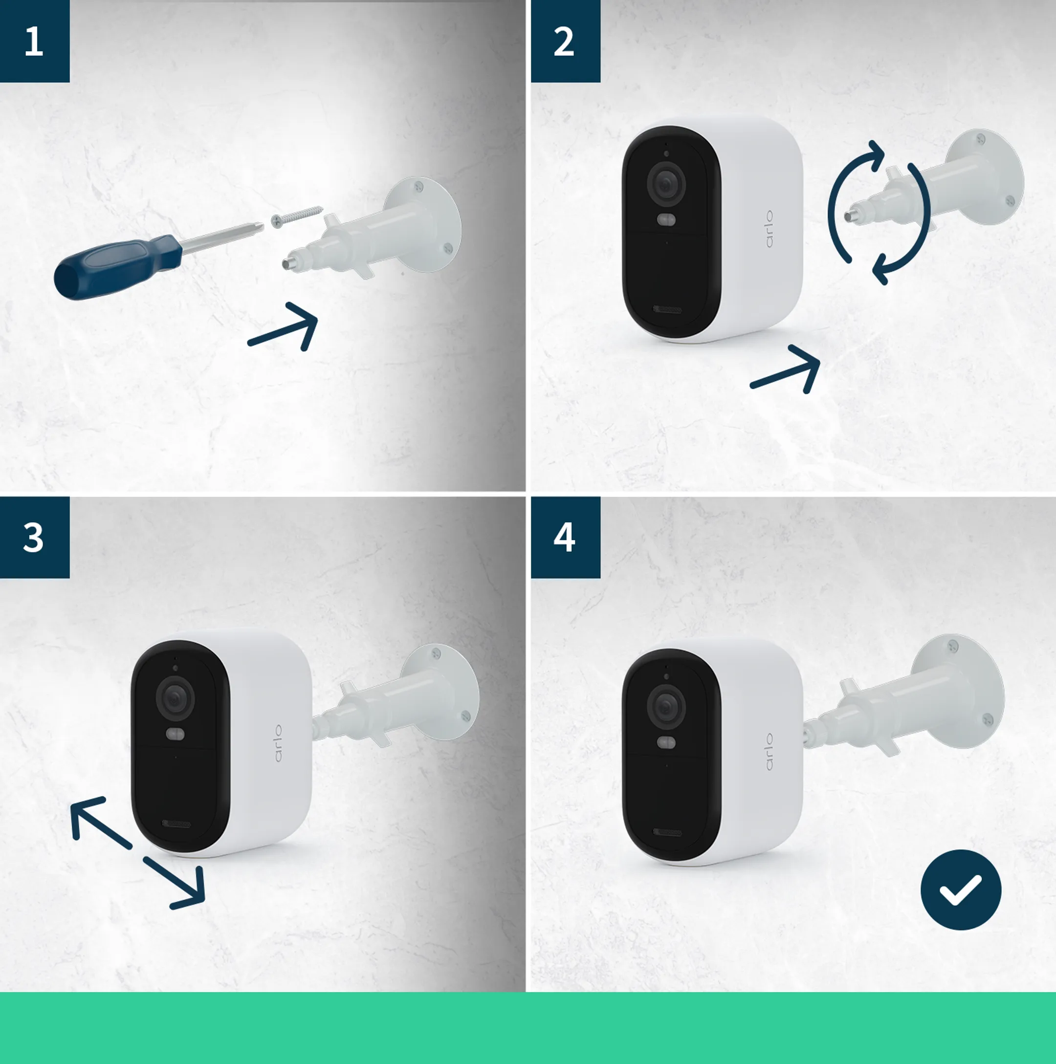 ARLO Überwachungskamera Essential 2 FHD - 2 Stuck - Weiß image