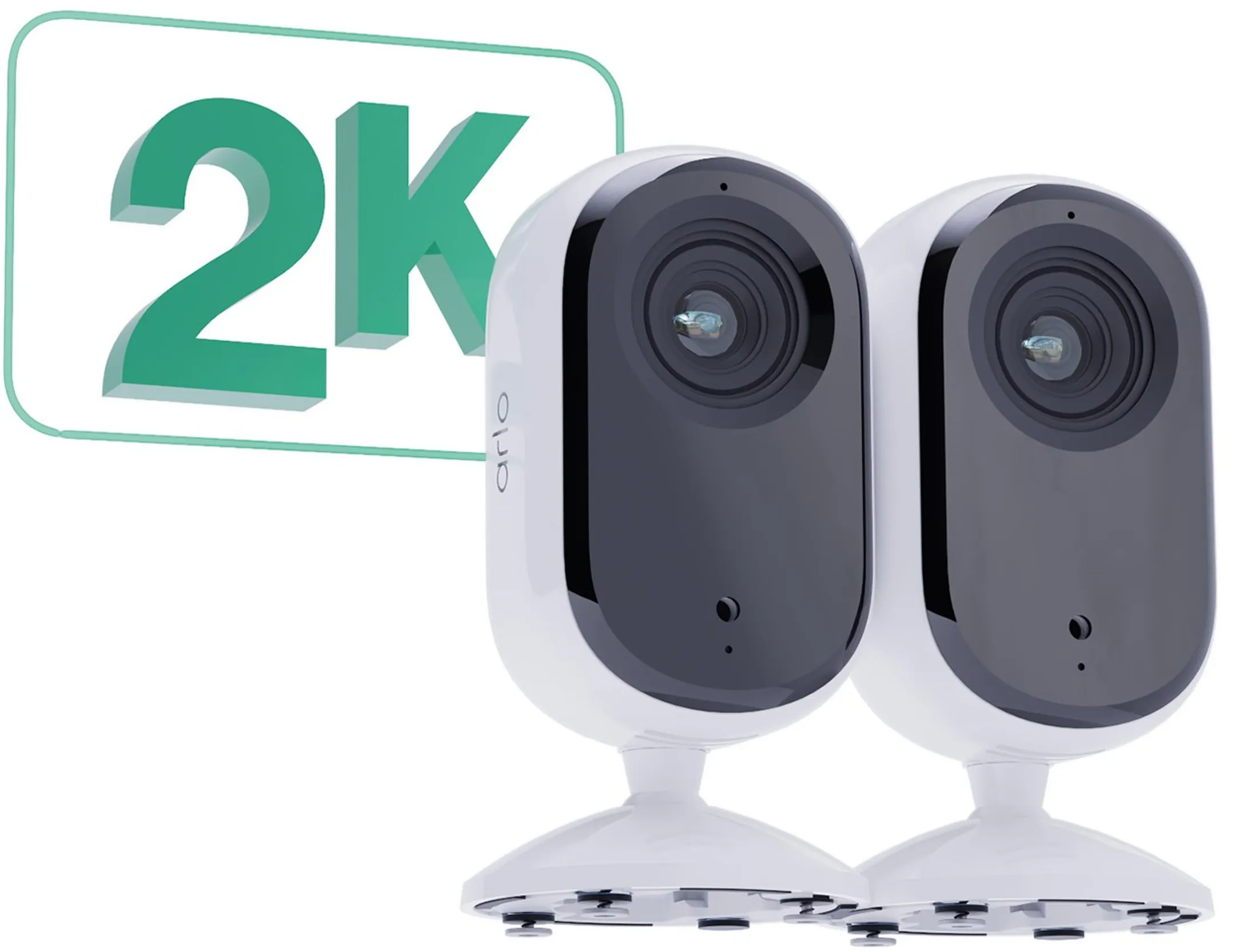 ARLO Caméra de surveillance Essential 2K Indoor - 2 pièces - Blanc image
