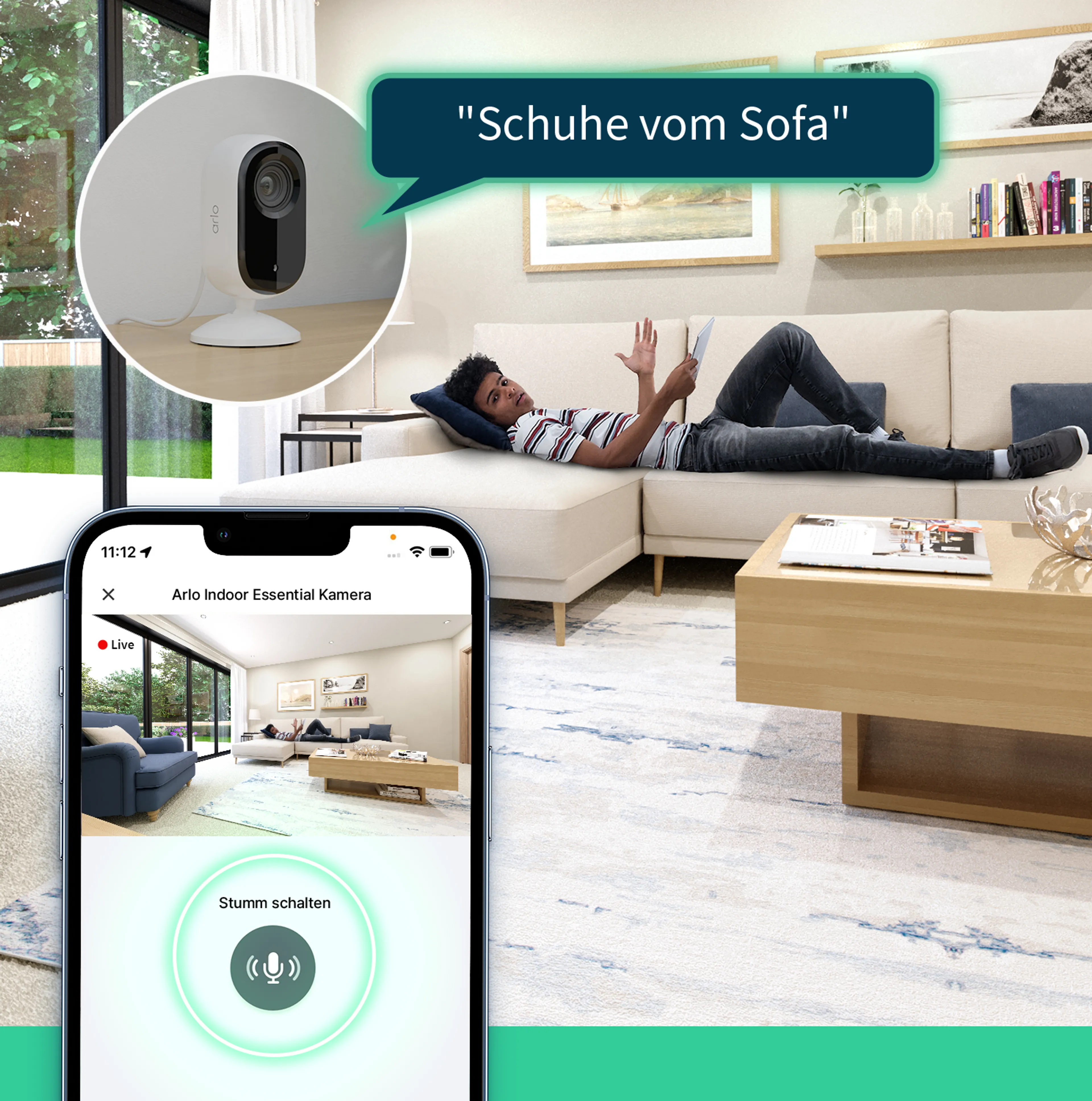 ARLO Indoor-Überwachungskamera Essential 2K - 2 Stück - Weiß image