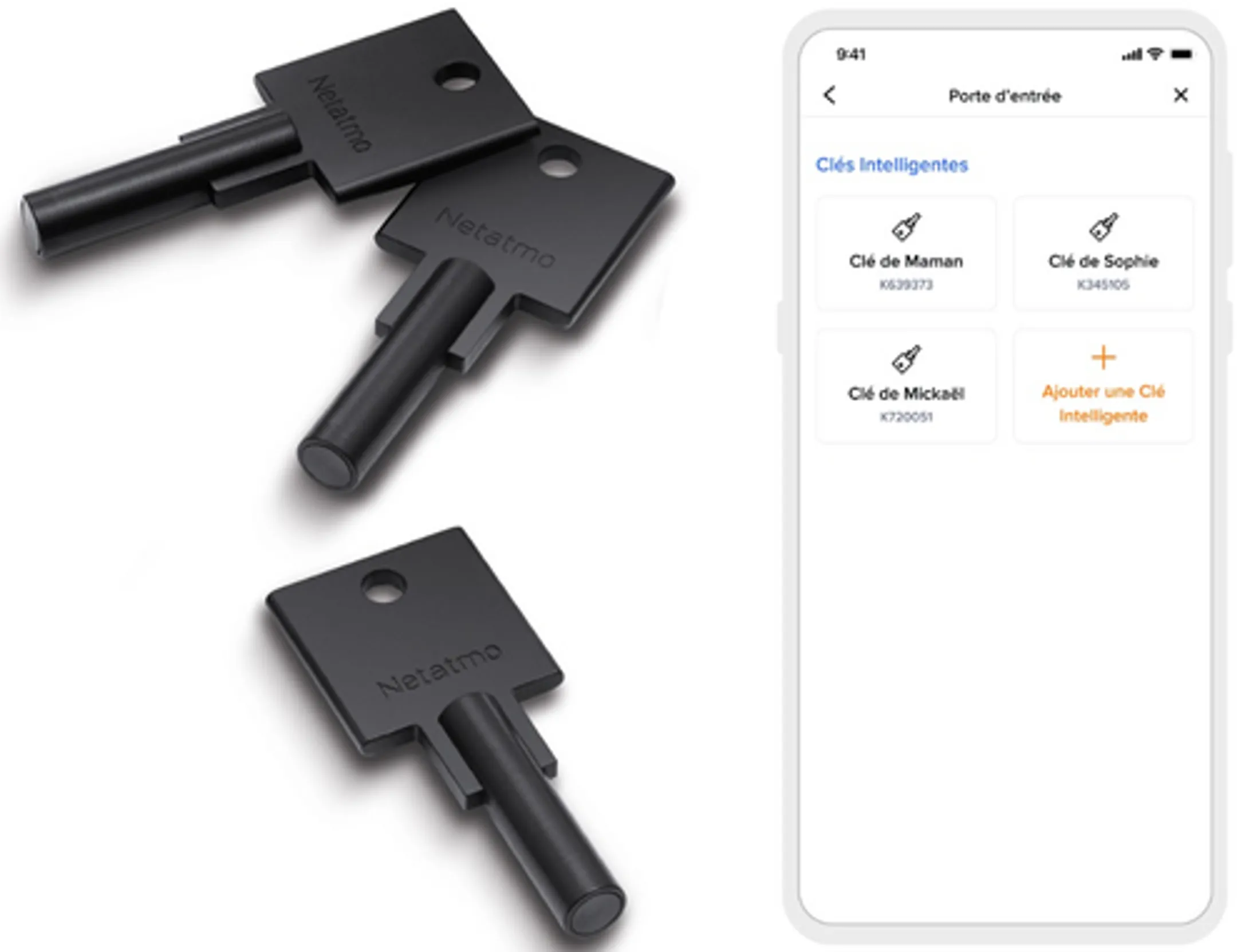 Netatmo Connected key for Netatmo smart lock - - 3 pieces image