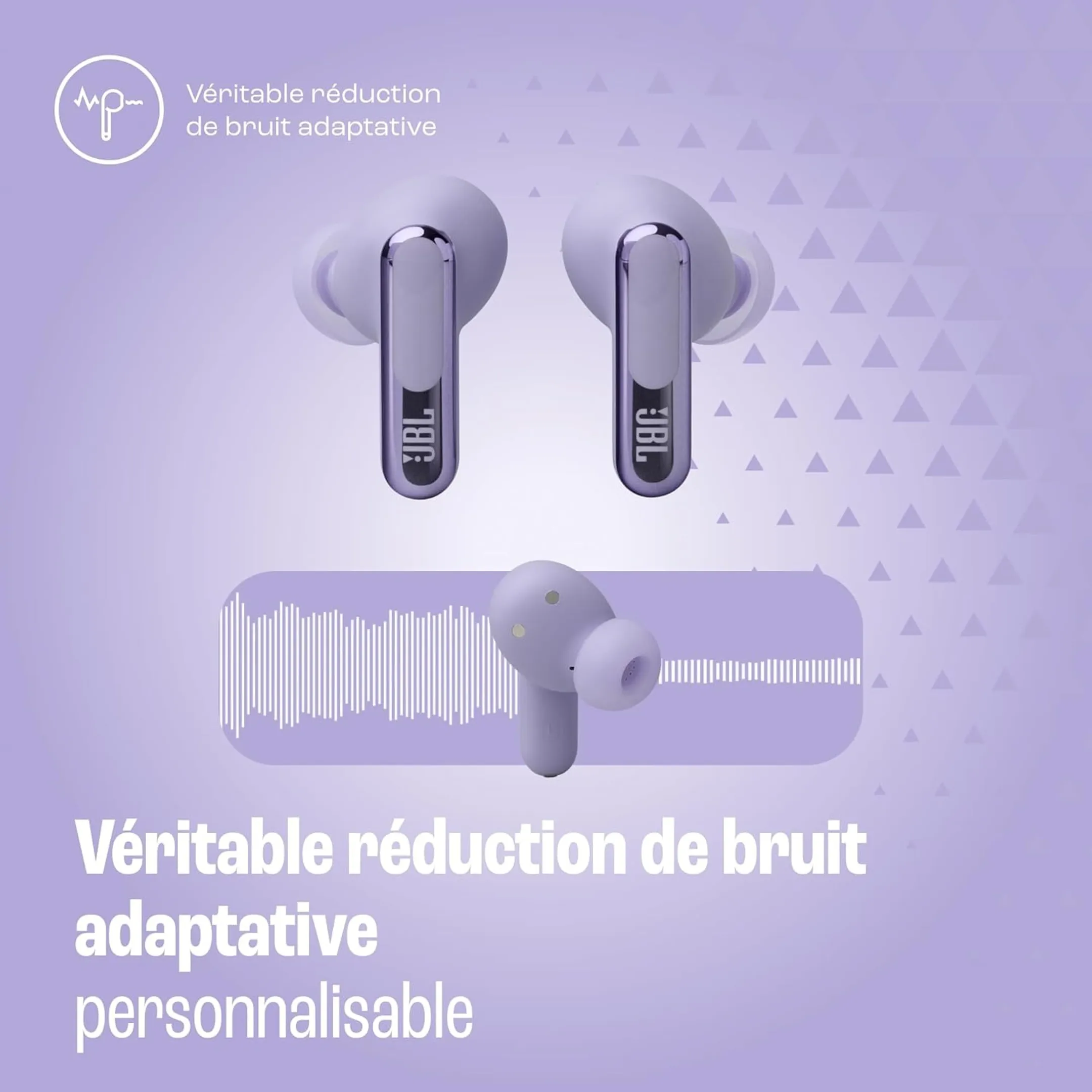 JBL Ecouteurs sans fil Bluetooth Live Beam 3 - Violet image