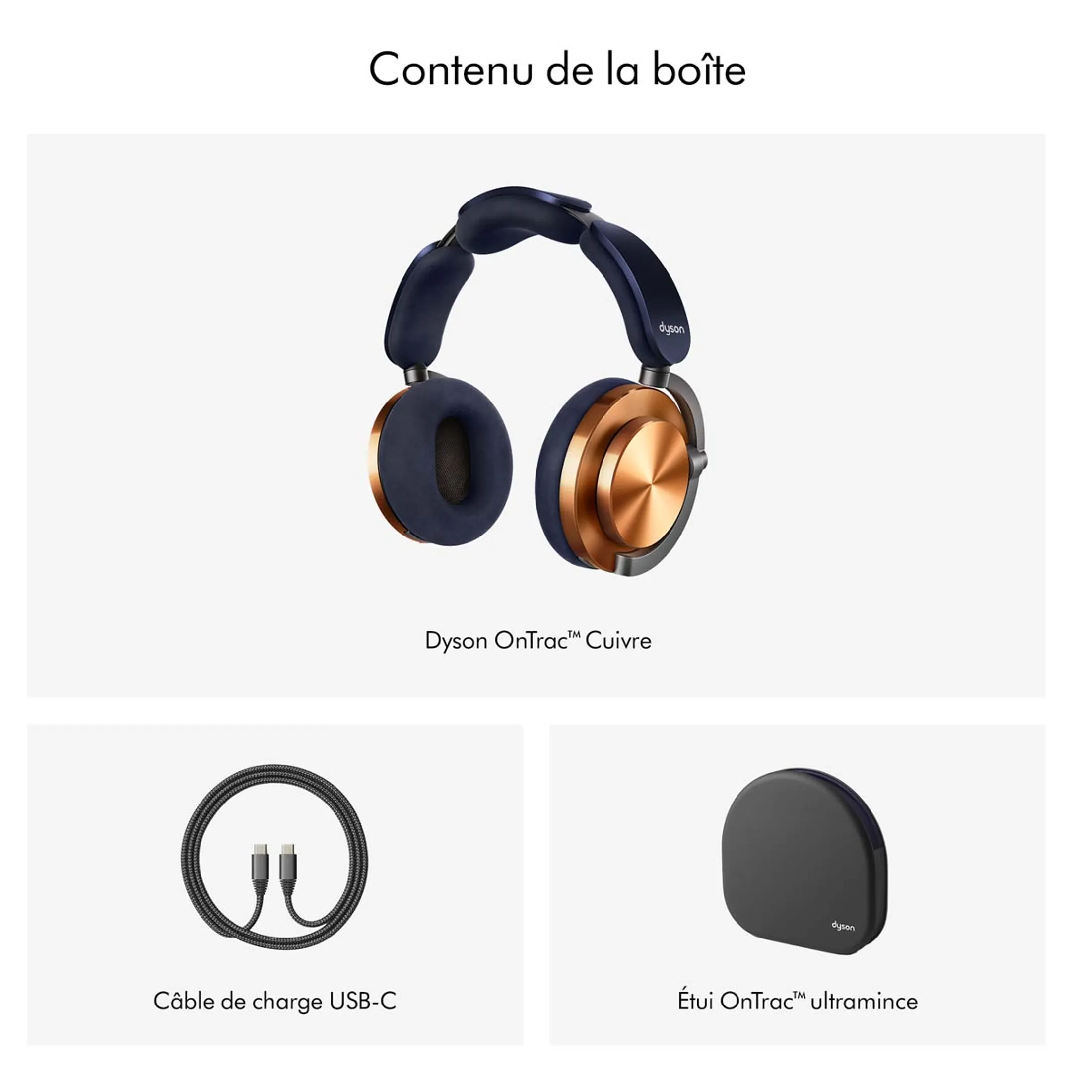 Dyson Casque sans fil OnTrac Bleu de Prusse/Cuivré image