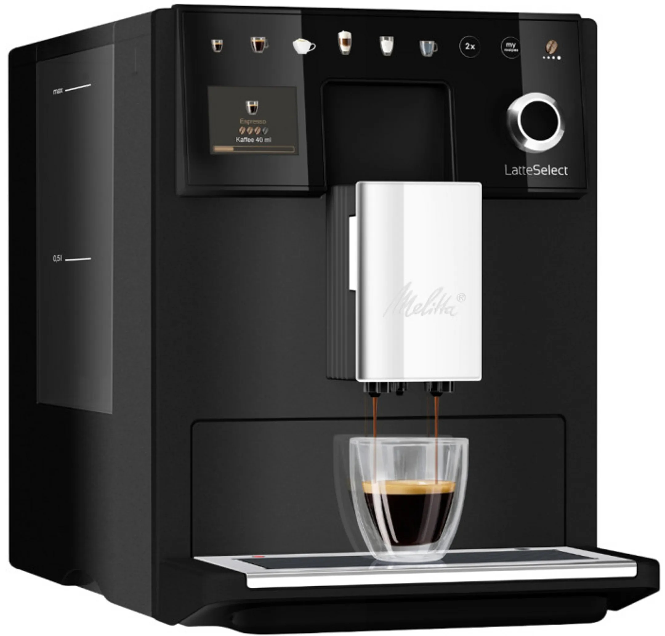 Melitta Automatische Espressomaschine Latte Select 630-212 - Schwarz image