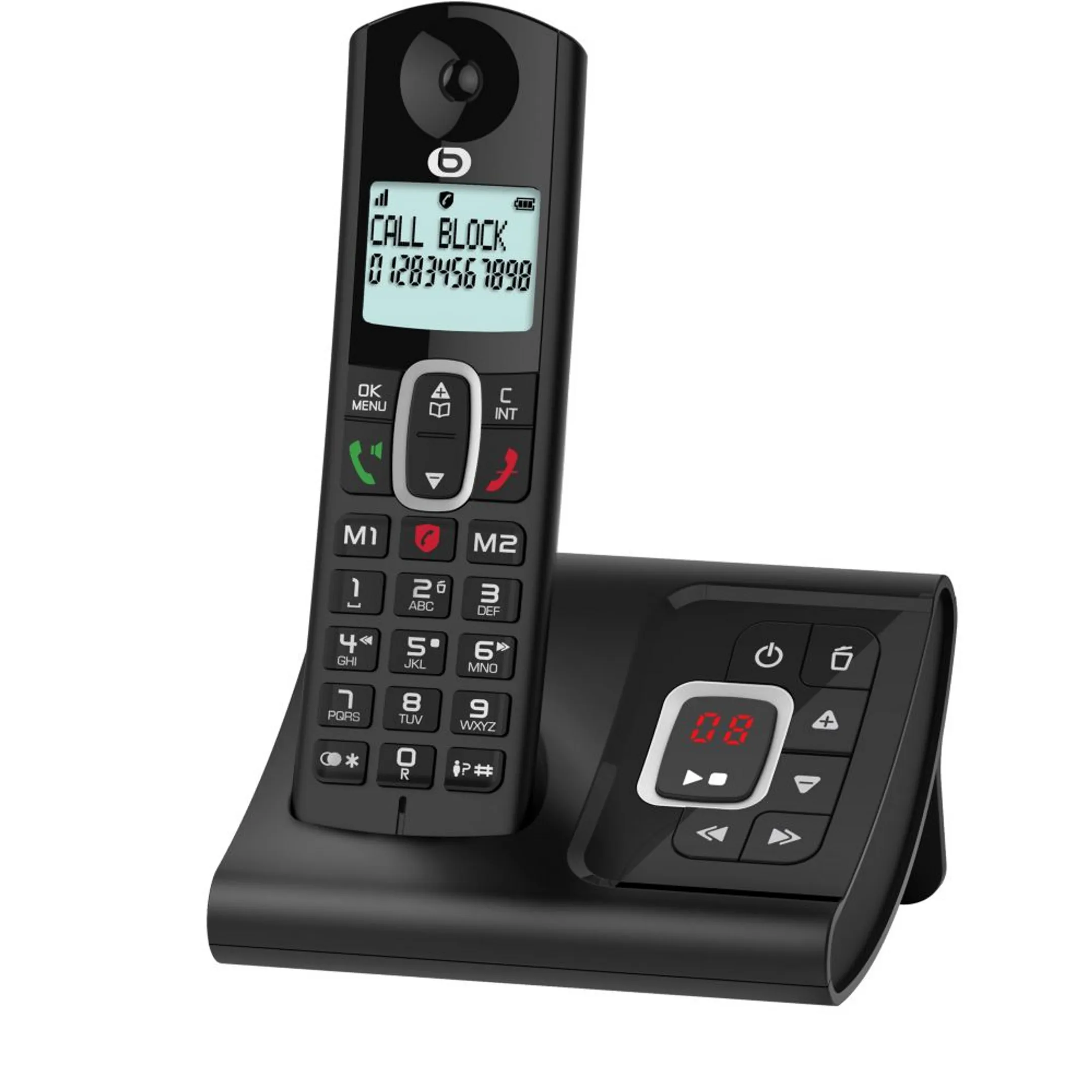 ESSENTIEL-B Téléphone sans fil Tribu solo-R V3 - Noir image