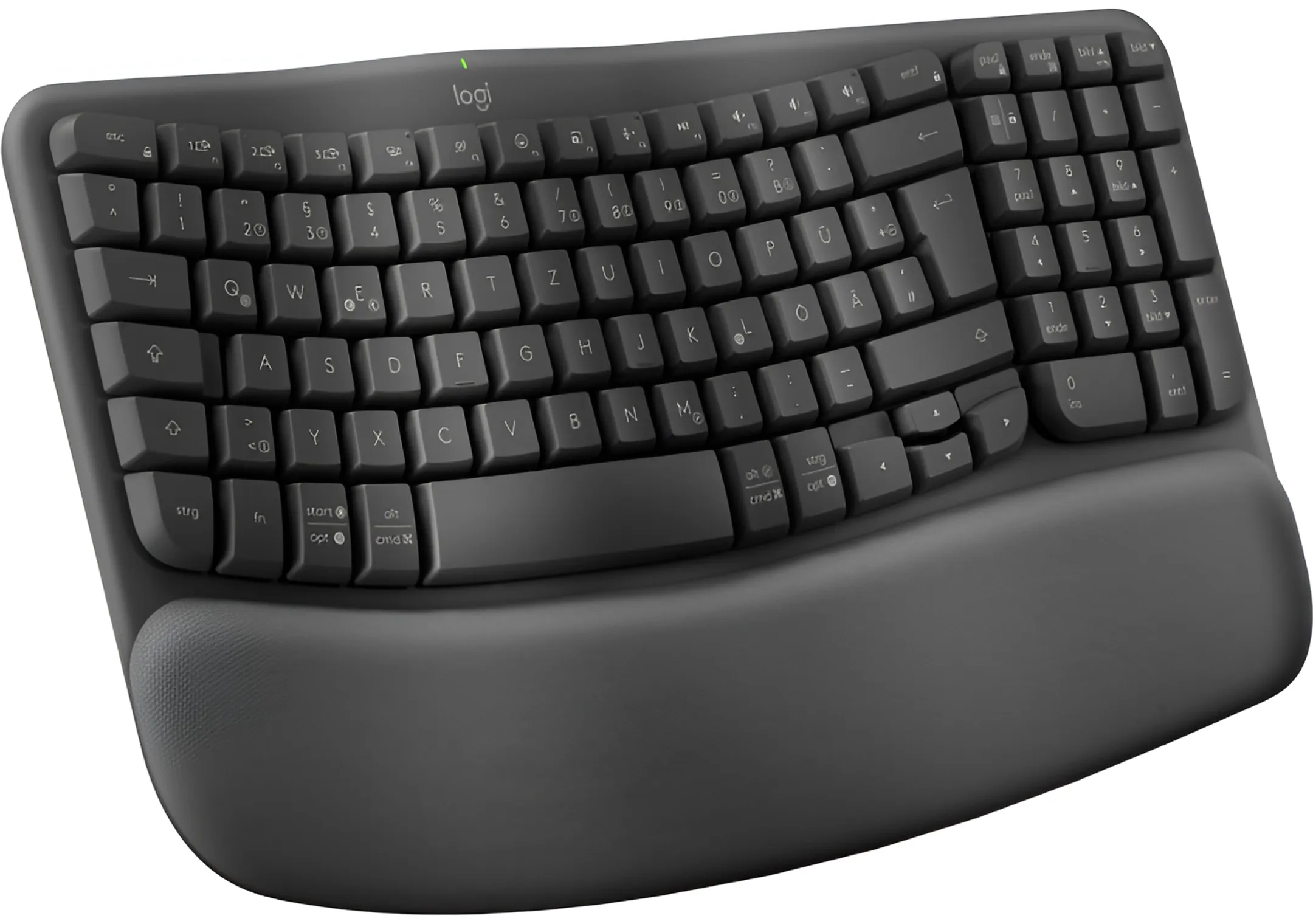 Logitech Ergonomic wireless keyboard Wave Keys - QWERTZ (SF) - Graphite image
