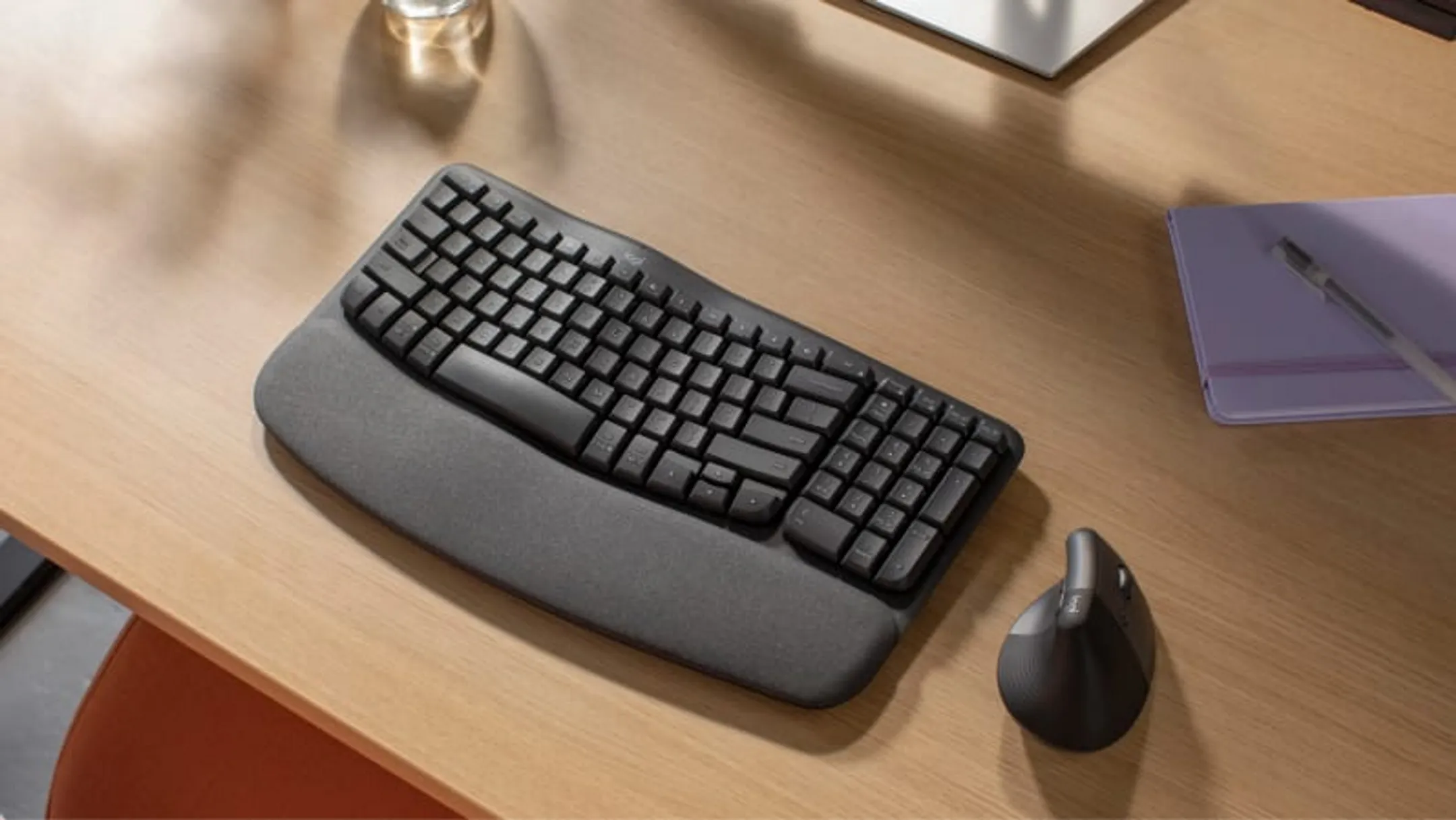 Logitech Ergonomic wireless keyboard Wave Keys - QWERTZ (SF) - Graphite image