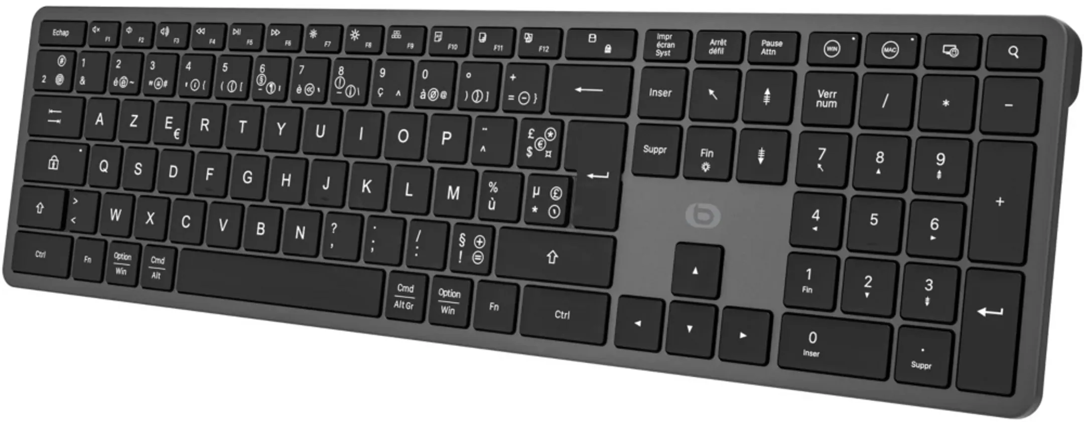 ESSENTIEL-B Backlight Wireless Keyboard & Mouse - AZERTY (FR) - Schwarz image