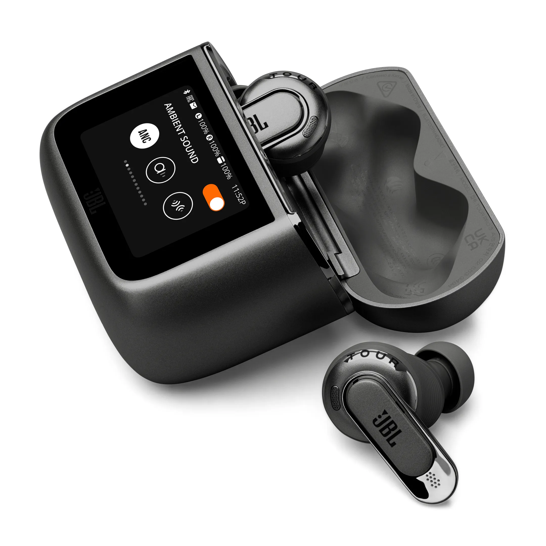 JBL Tour Pro 3 Kabellose Noise-Cancelling-Ohrhörer mit Smart Charging Case - Schwarz image