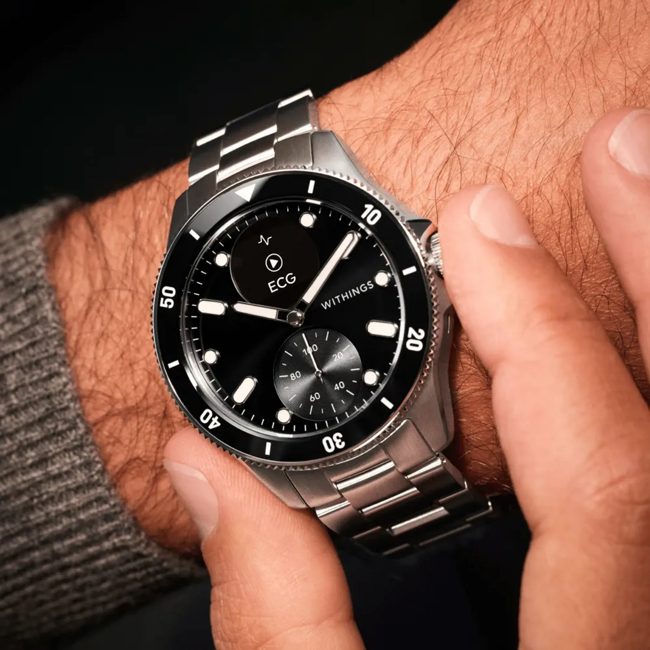 WITHINGS Smartwatch ScanWatch Nova 42mm - Schwarz image