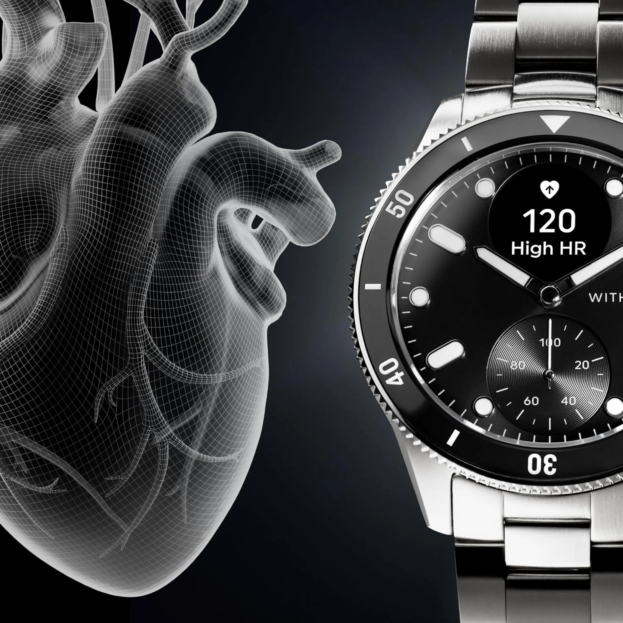 WITHINGS Smartwatch ScanWatch Nova 42mm - Schwarz image