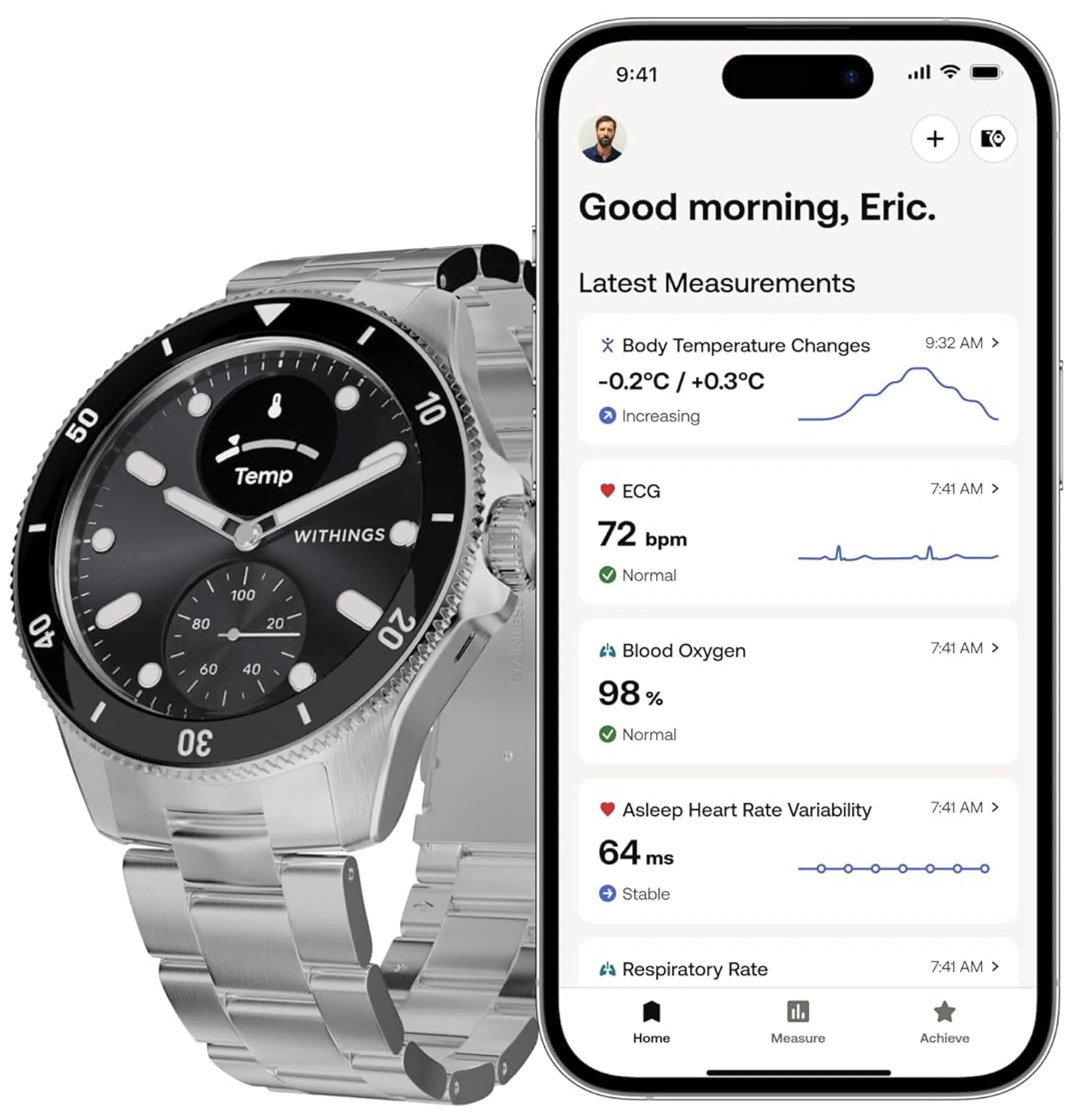 WITHINGS Smartwatch ScanWatch Nova 42mm - Schwarz image