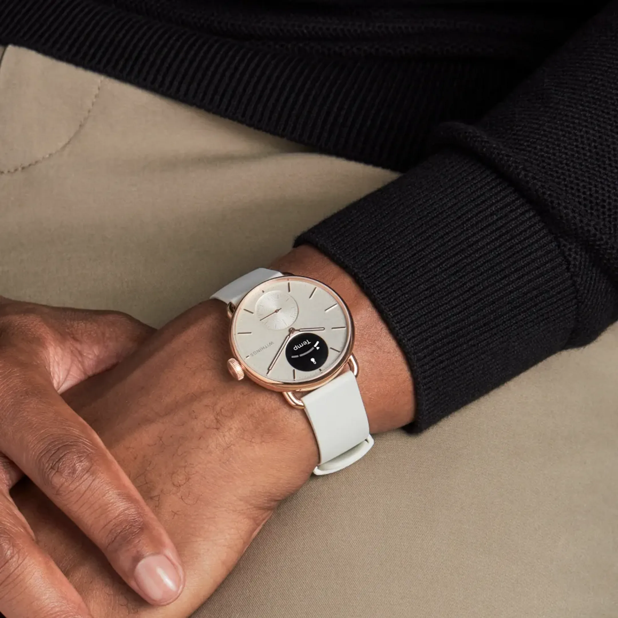 WITHINGS Smartwatch ScanWatch 2 - 38 mm - Gold Pink image